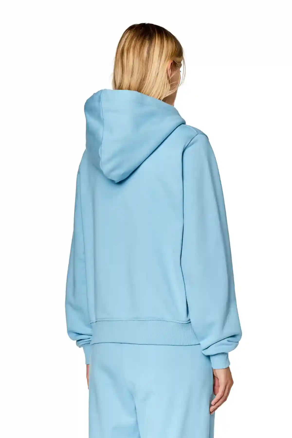Blue Hoodie with oval D patch