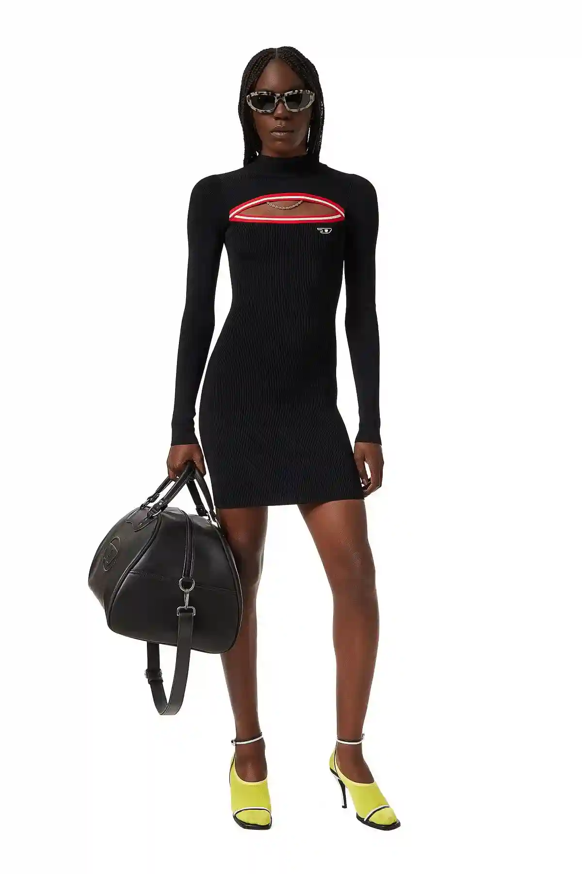 Black Cut-out bodycon dress