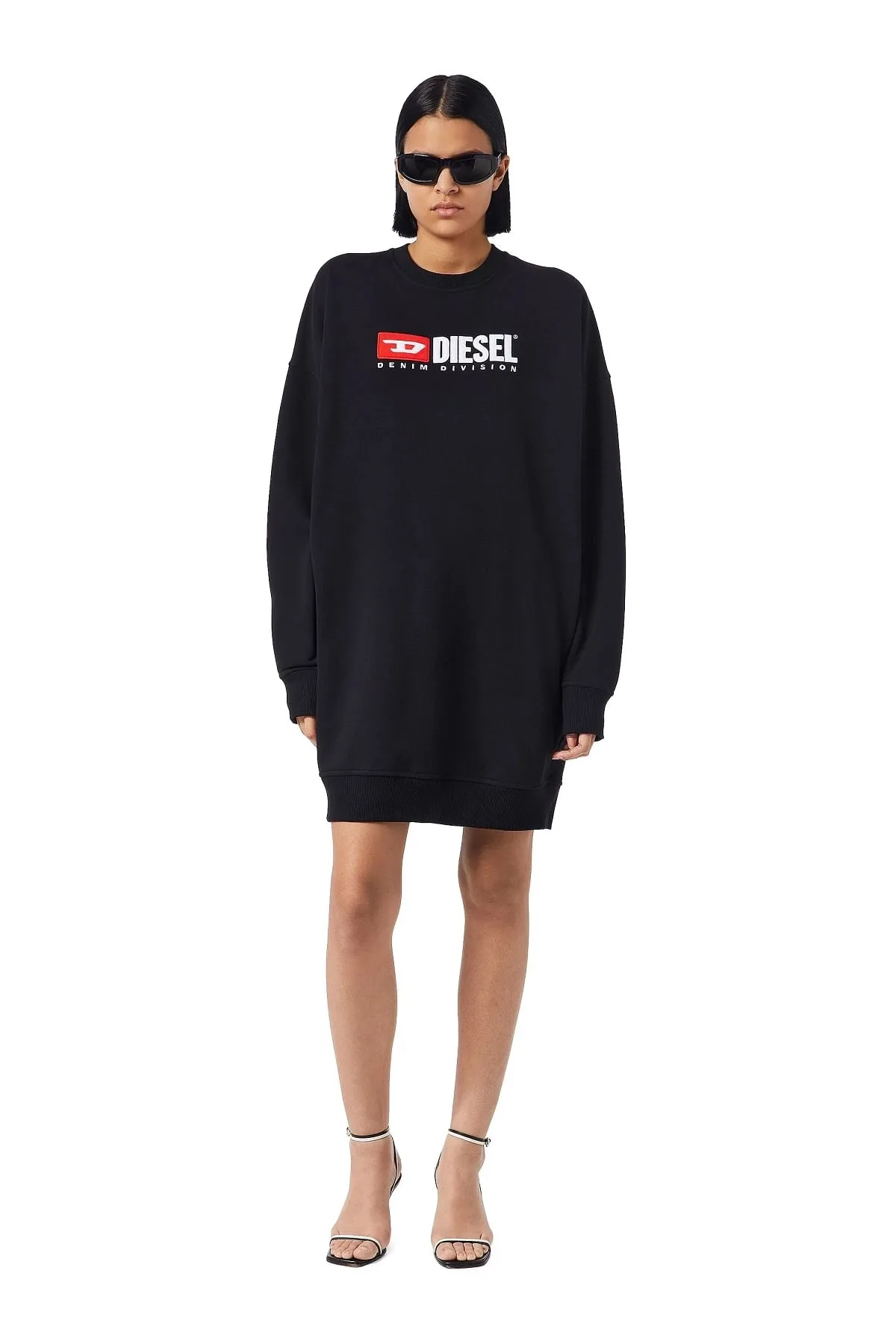 Black Sweatshirt dress with logo