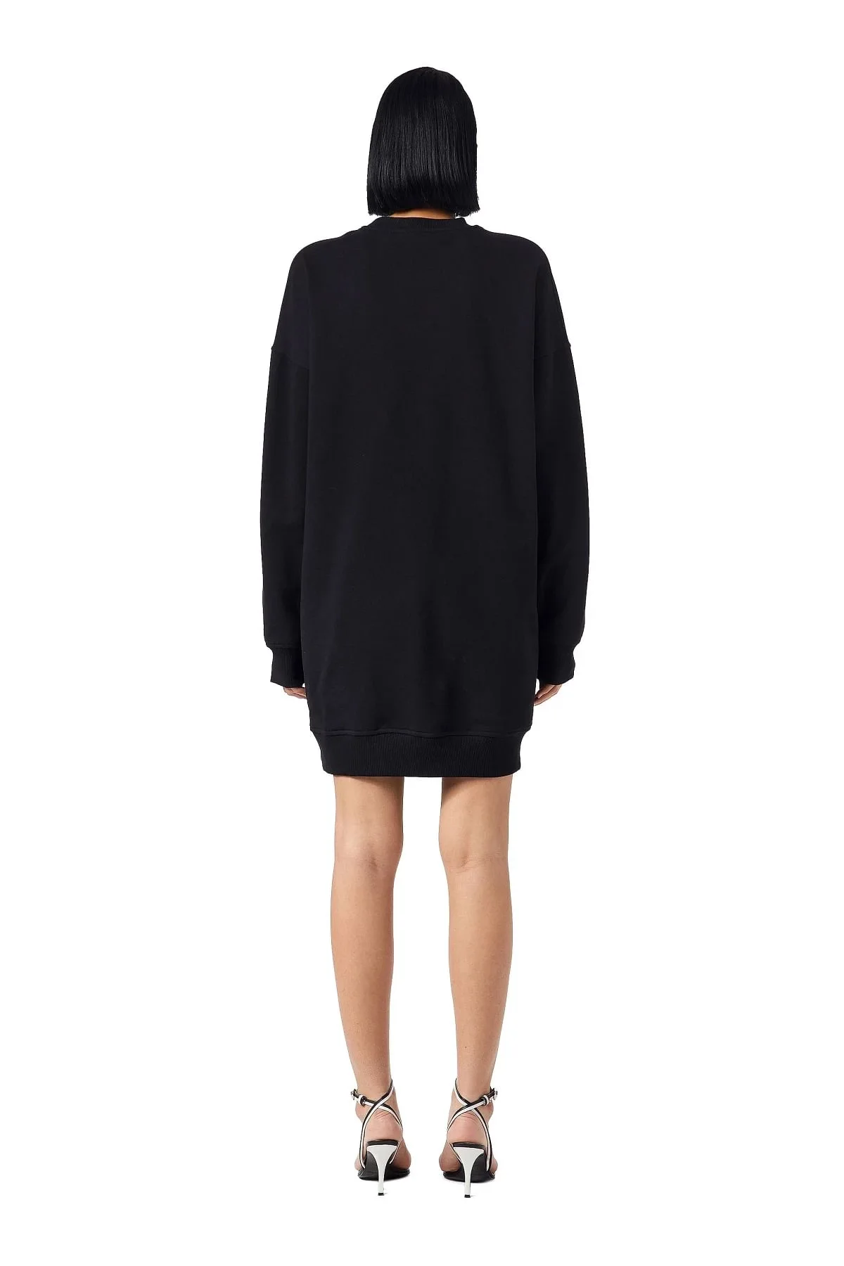 Black Sweatshirt dress with logo