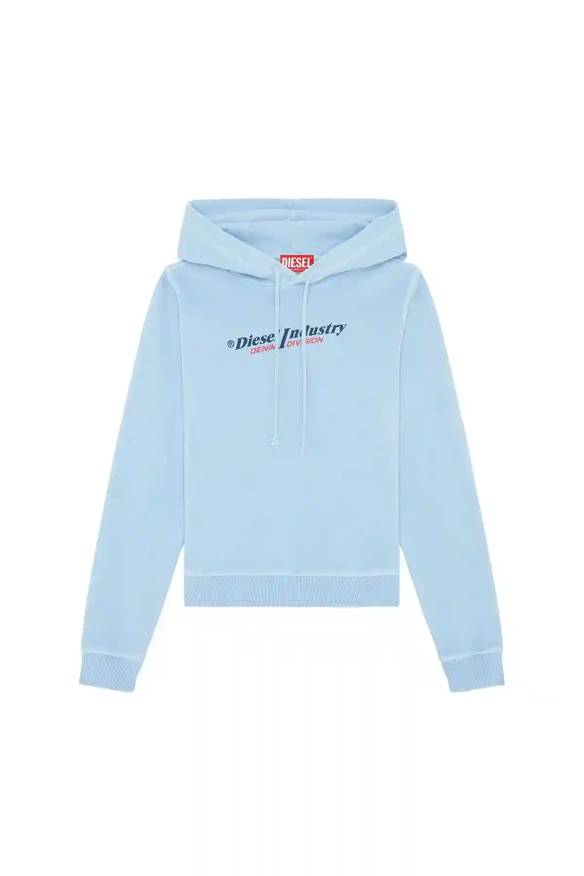 Blue Hoodie with puff logo