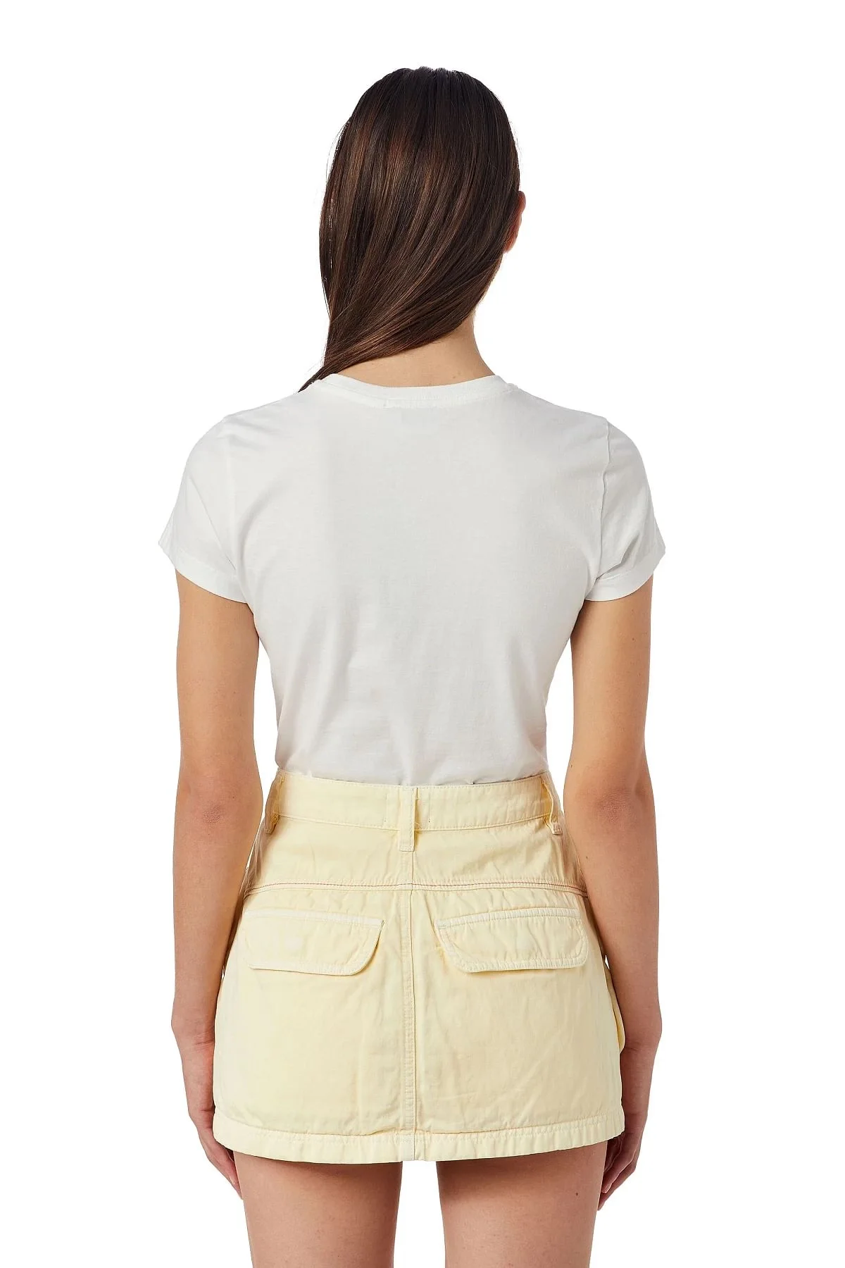 White T-shirt with puff logo