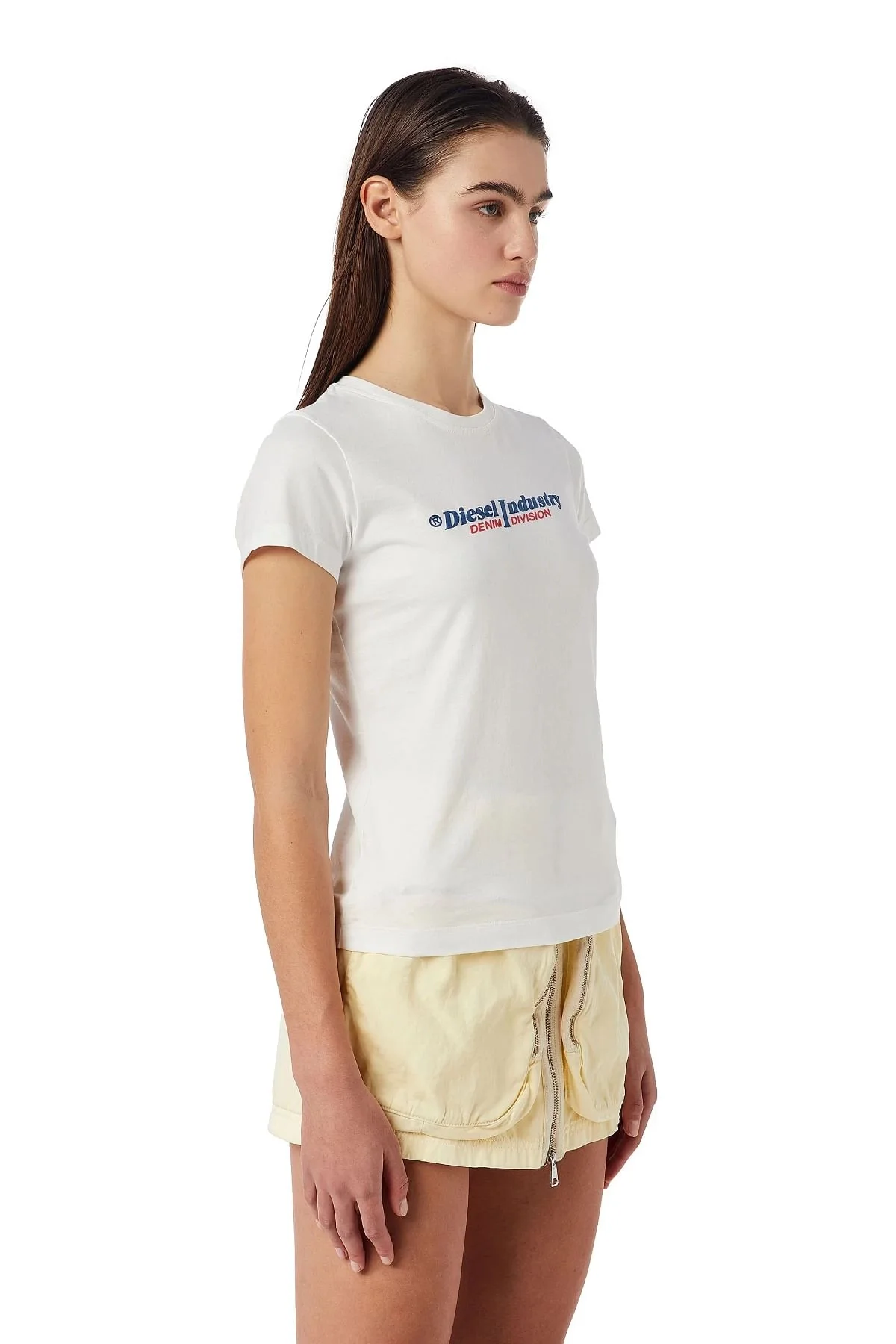 White T-shirt with puff logo