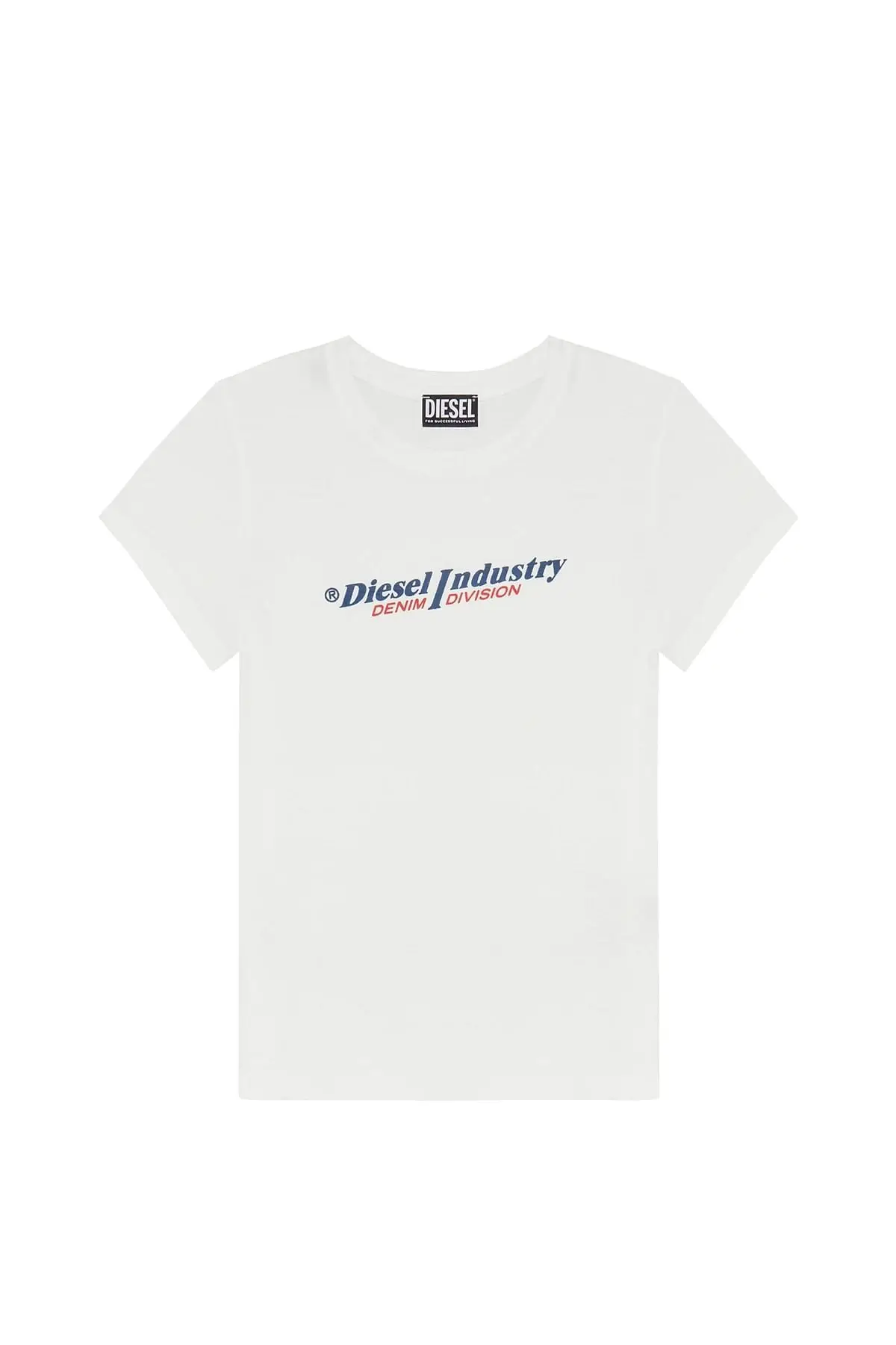 White T-shirt with puff logo