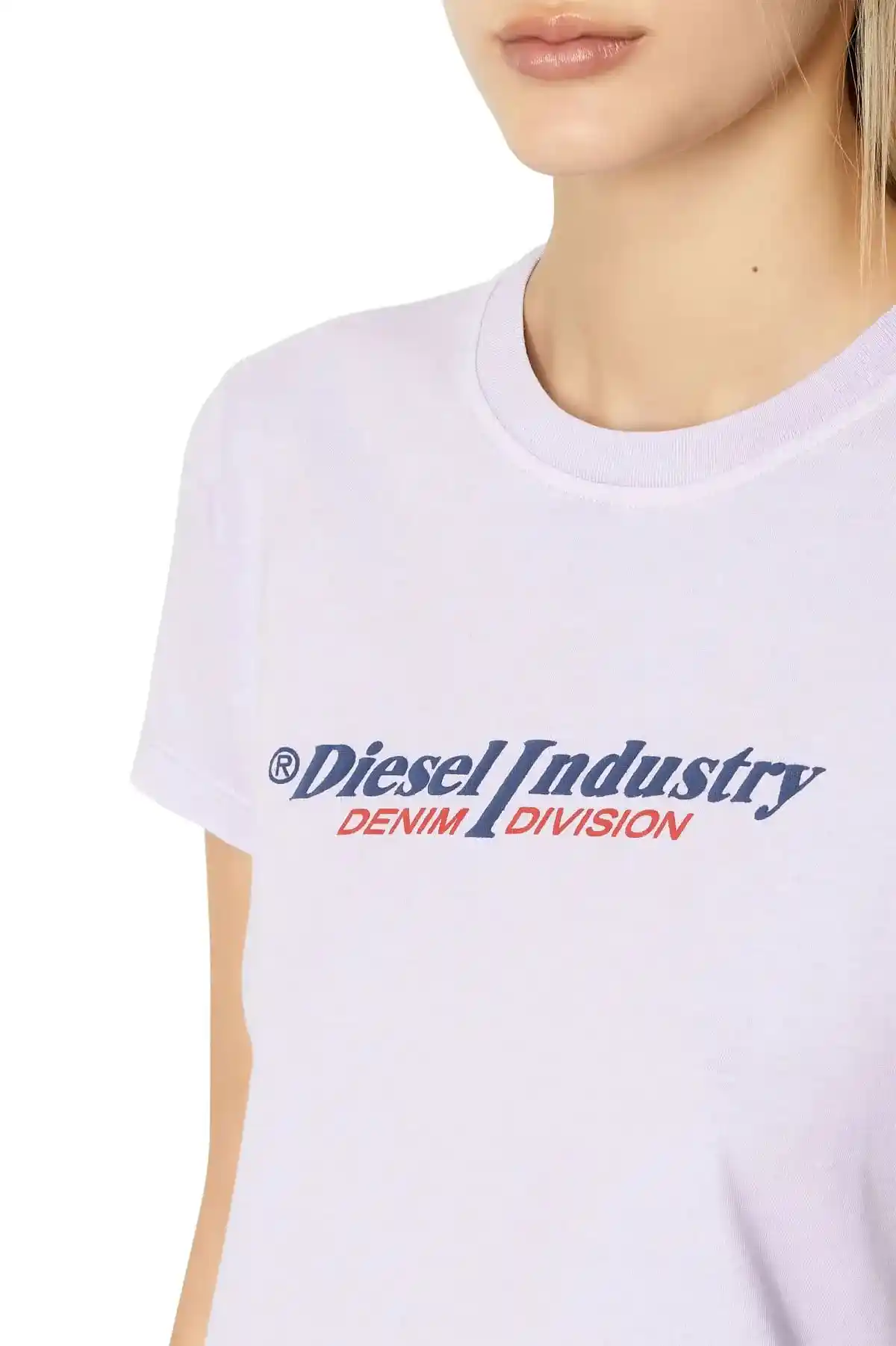 Violet T-shirt with puff logo