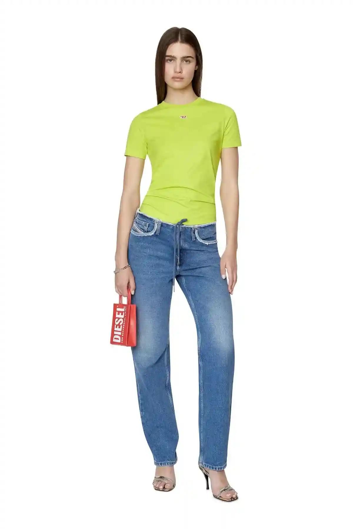 Green T-shirt with D logo