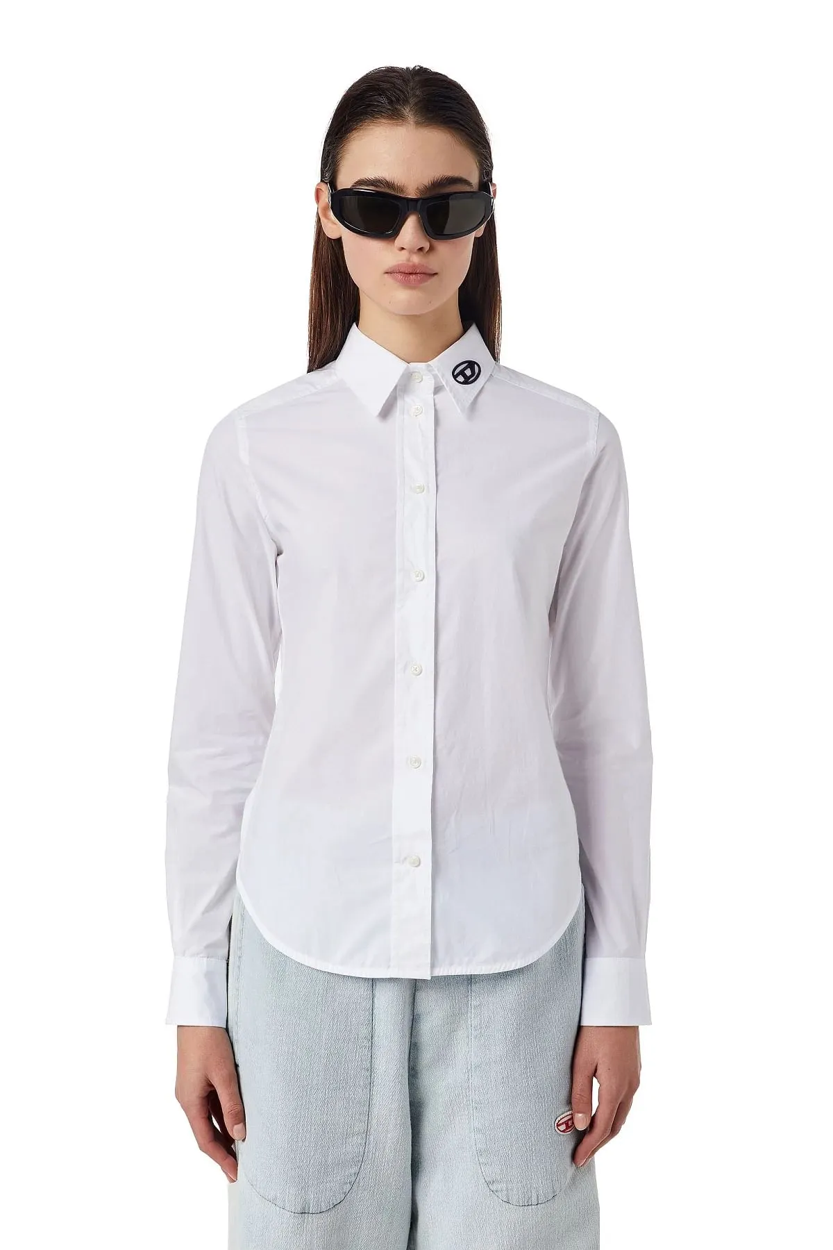 White Shirt with oval logo