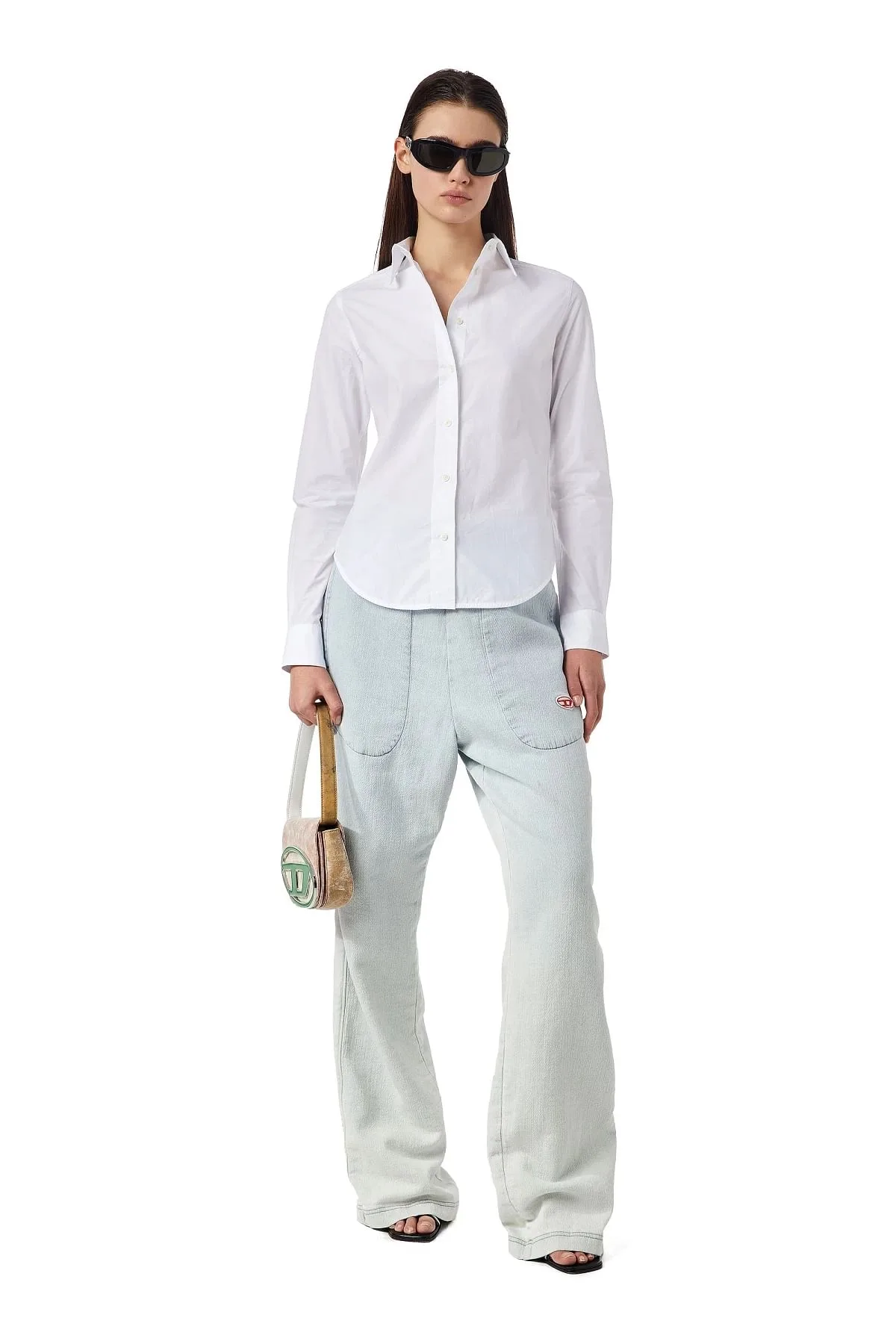 White Shirt with oval logo