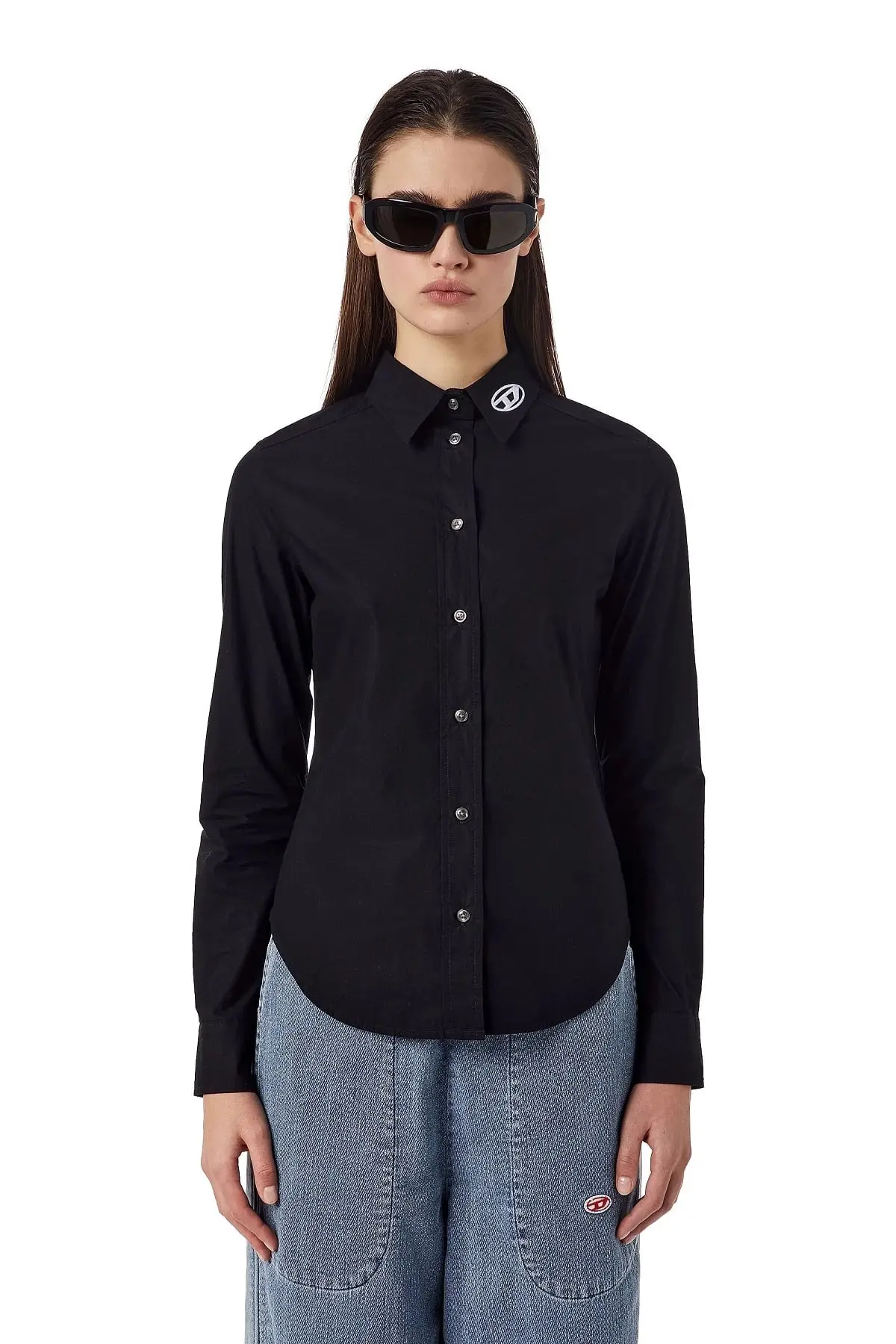 Black Shirt with oval logo