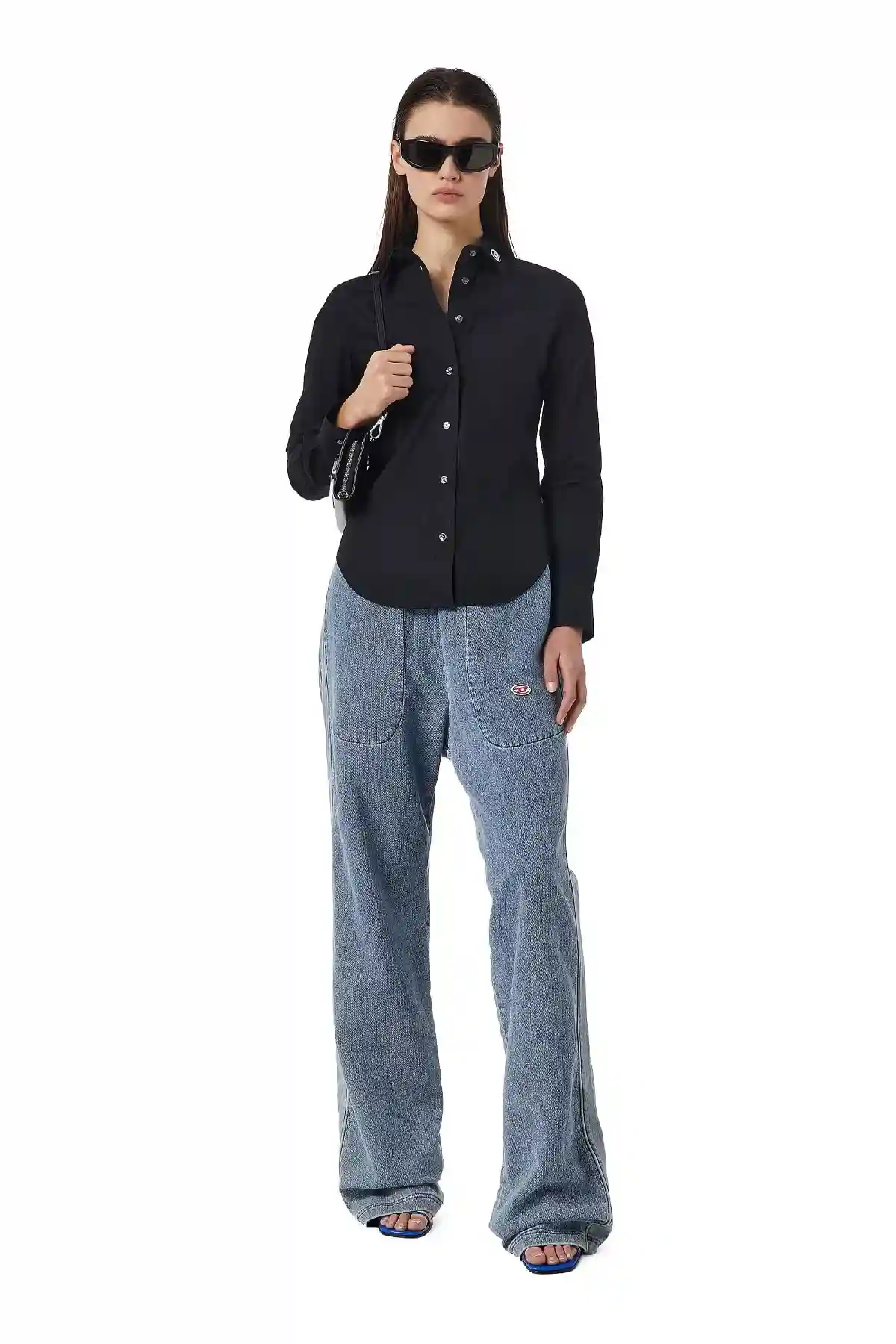 Black Shirt with oval logo