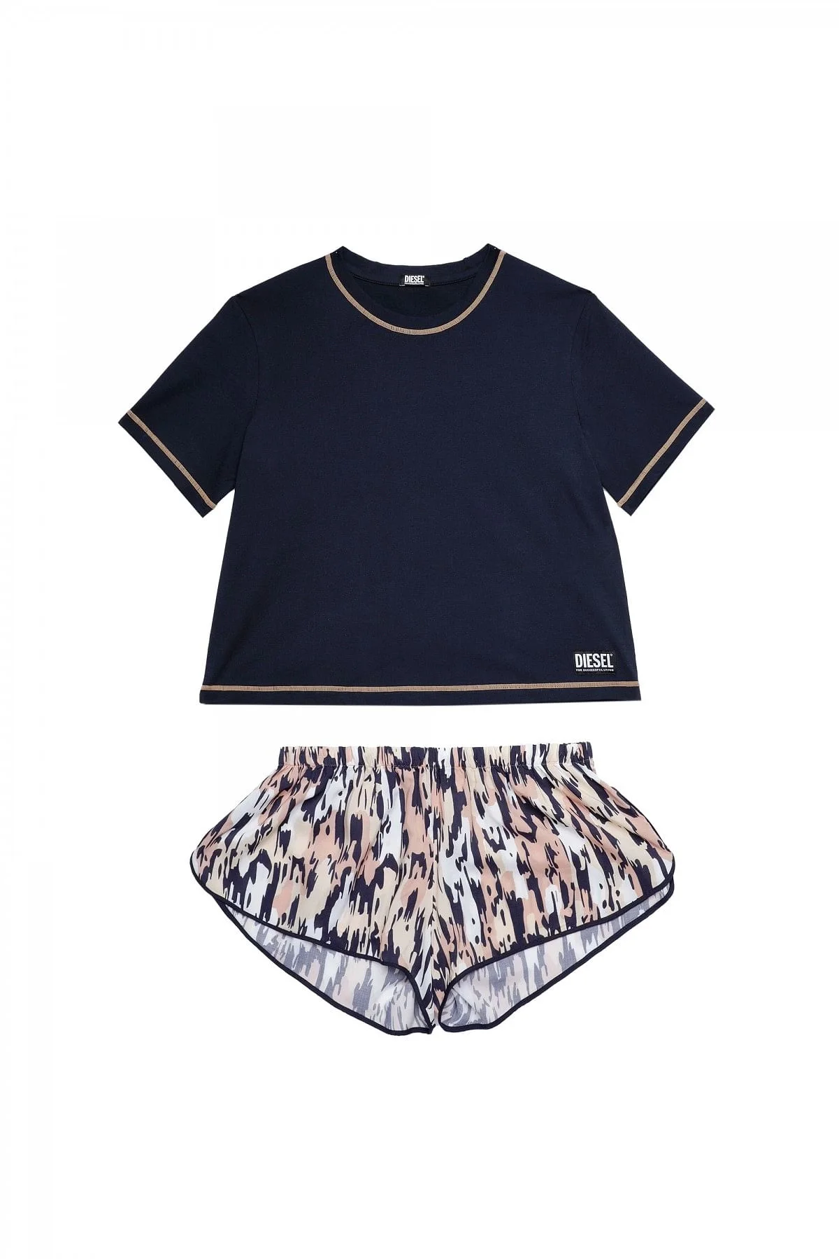 Blue Animalier-print pyjama set