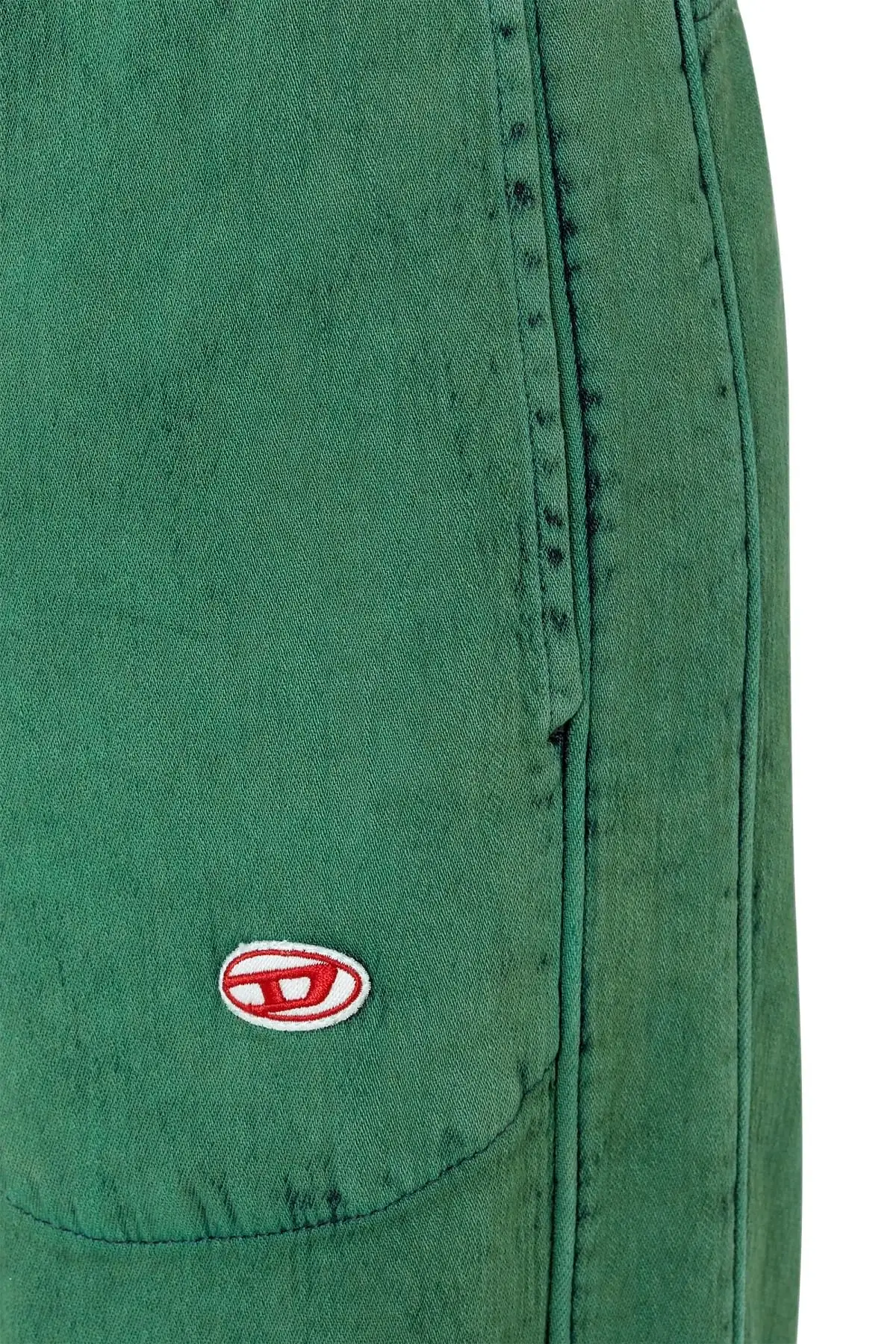 Green Straight Fit JeansD-Martians Track Denim
