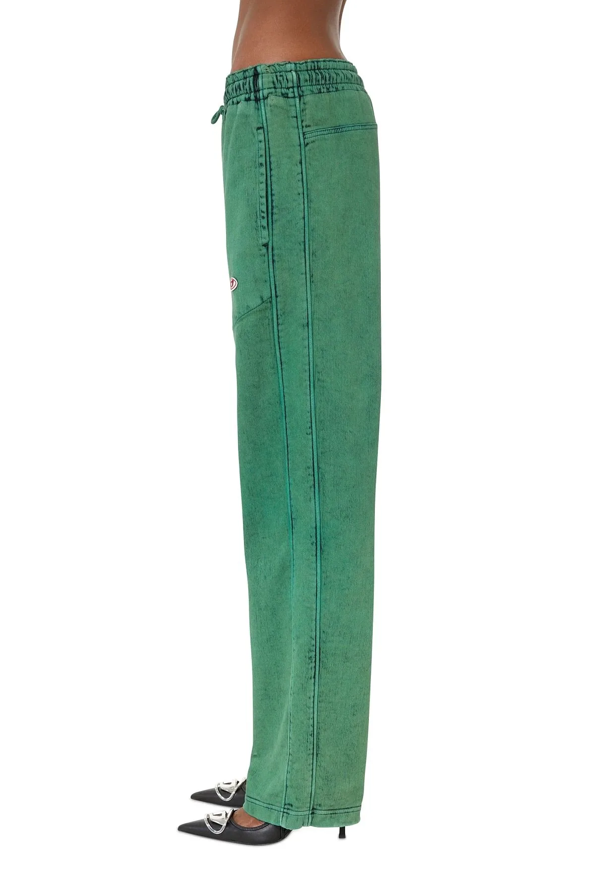 Green Straight Fit JeansD-Martians Track Denim