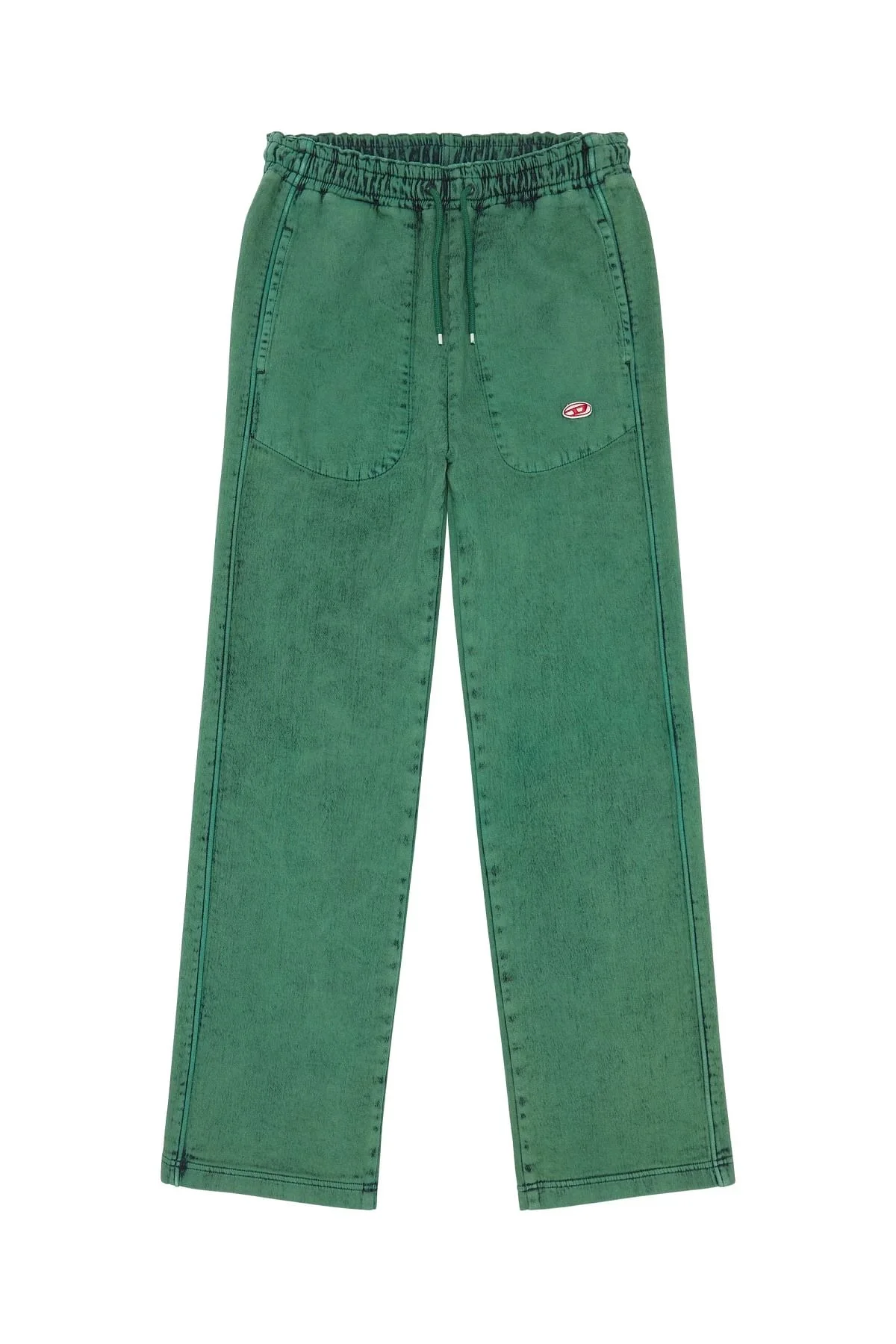 Green Straight Fit JeansD-Martians Track Denim