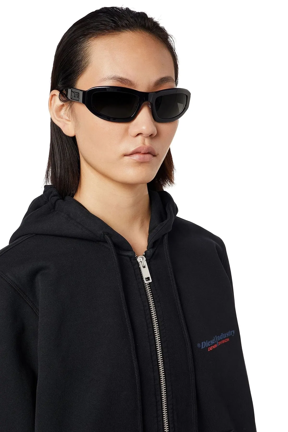 Black Hoodie with puff logo