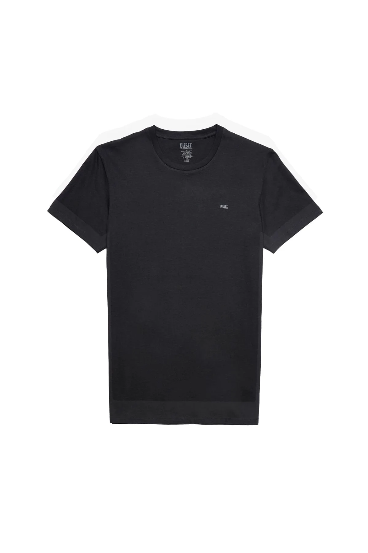 Black and Grey Two-pack of T-shirts with logo print