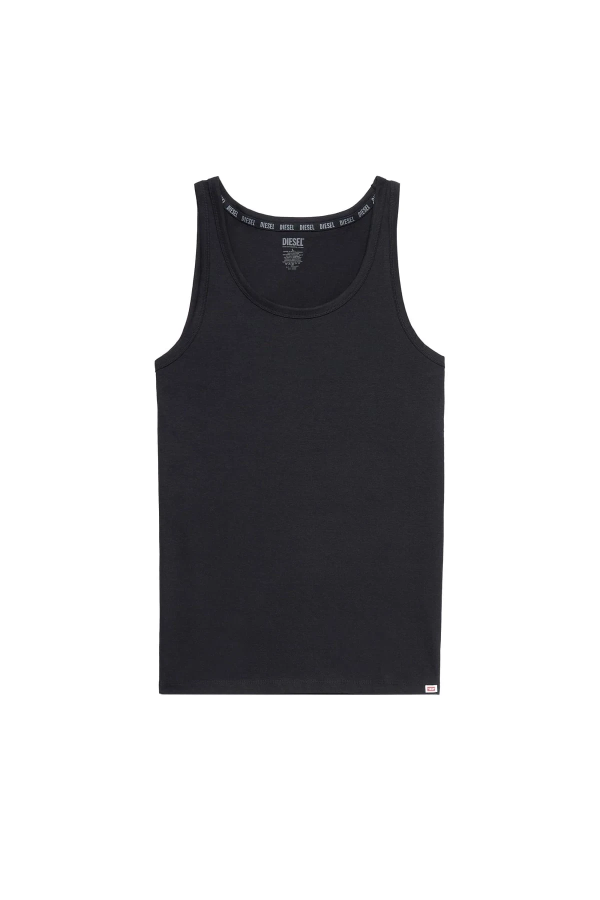 Black Two-pack of tank tops with D patch