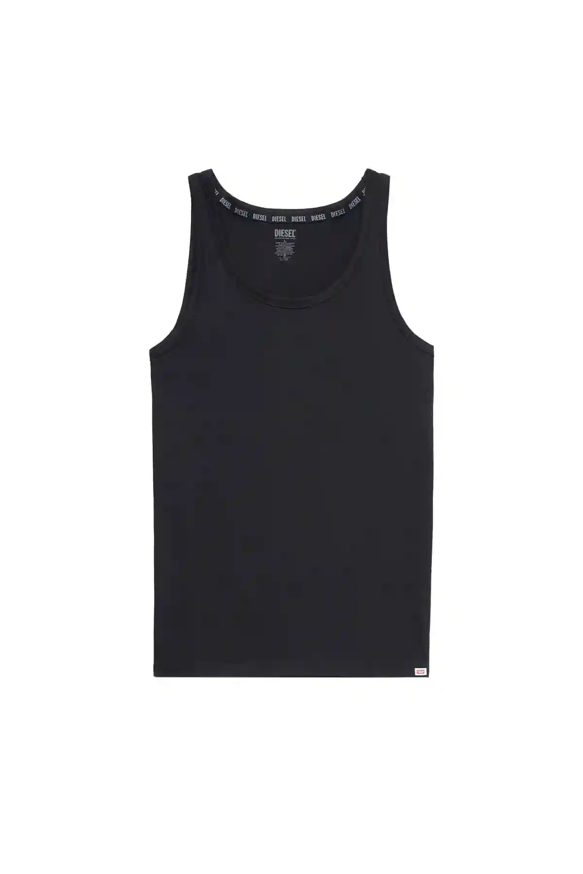Black Two-pack of tank tops with D patch