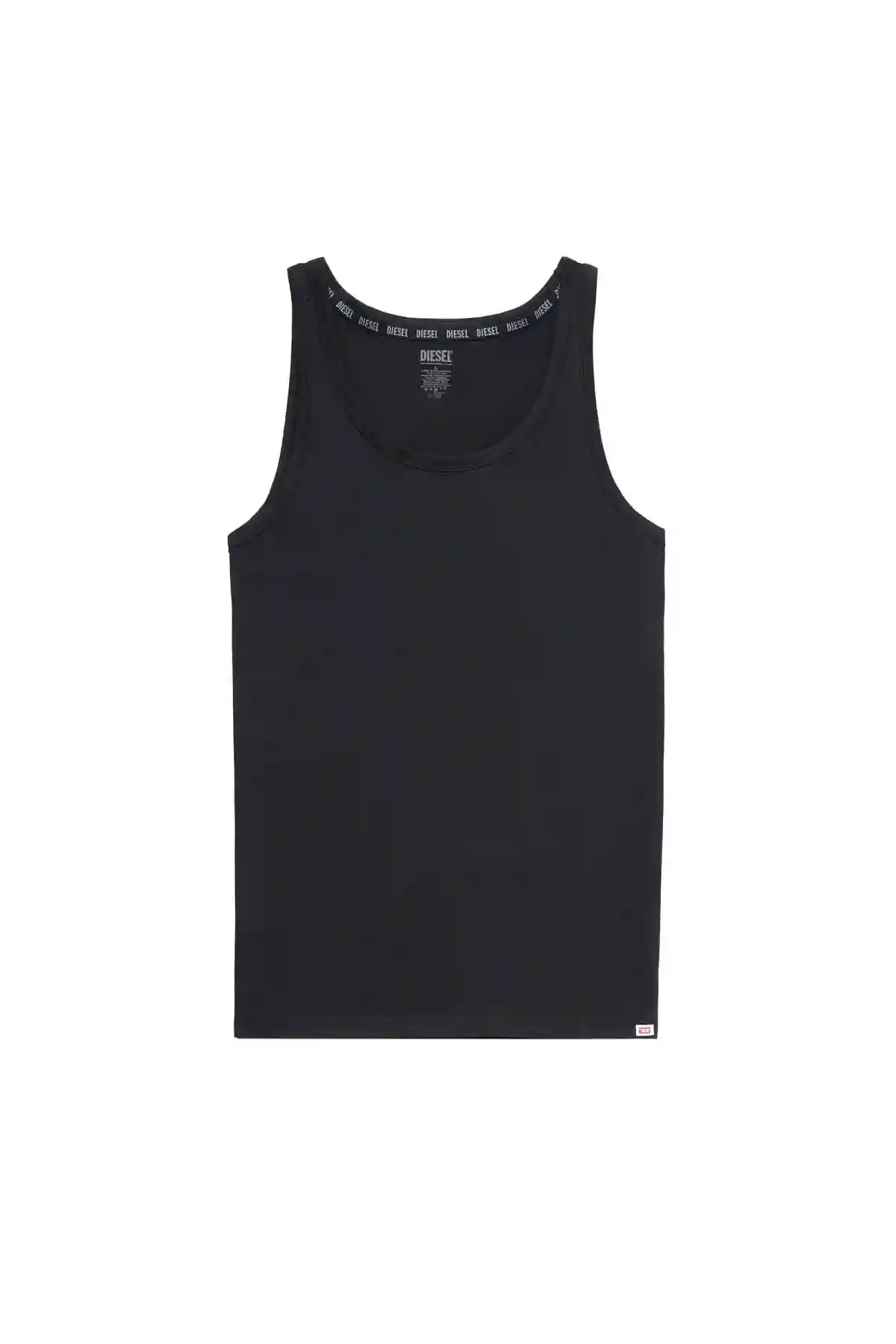 Black Two-pack of tank tops with D patch