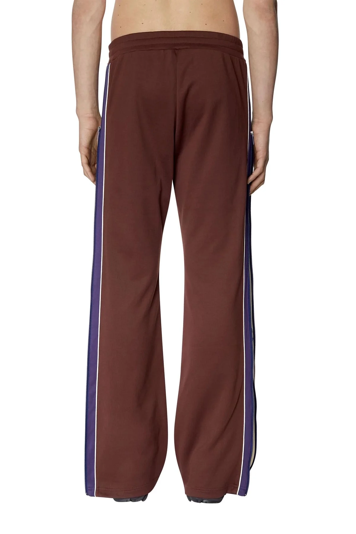 Brown Sweatpants with side zips