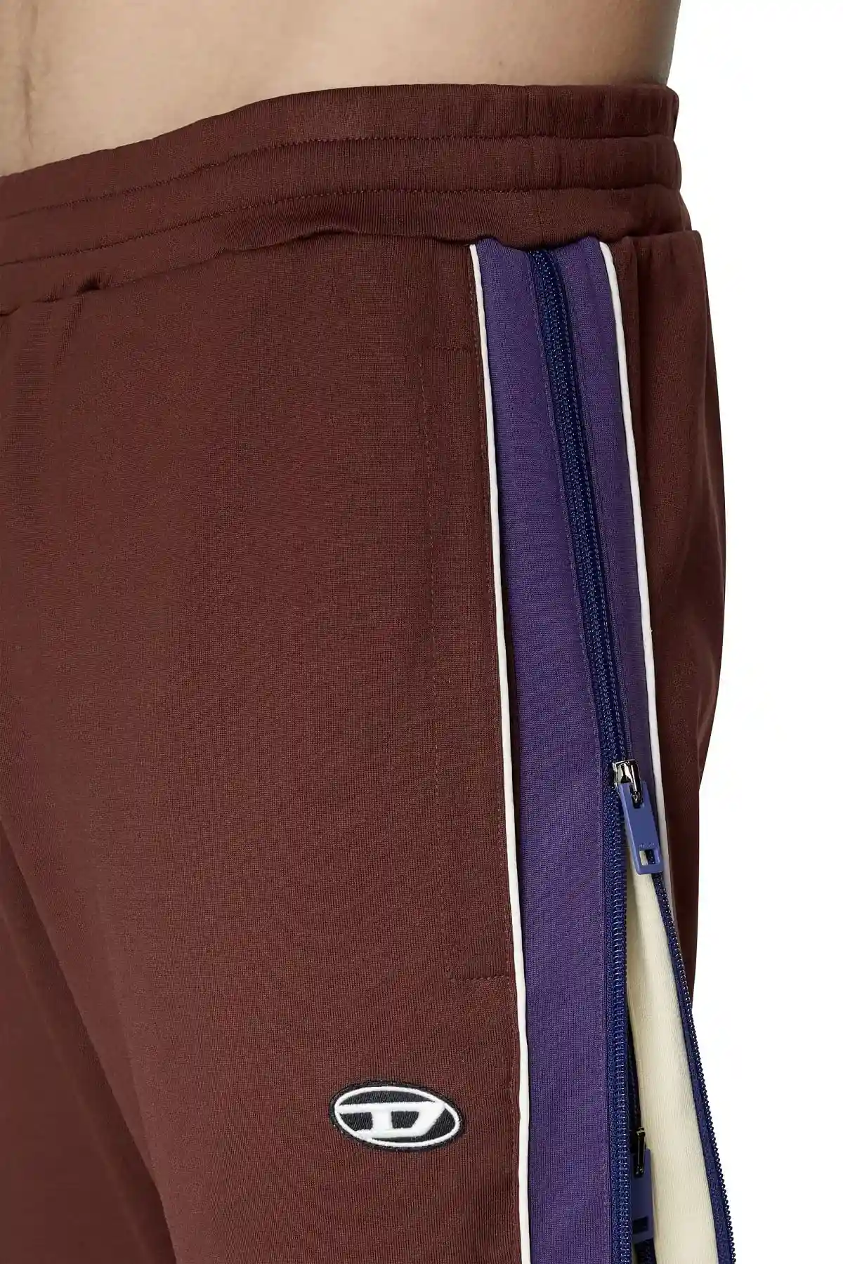 Brown Sweatpants with side zips
