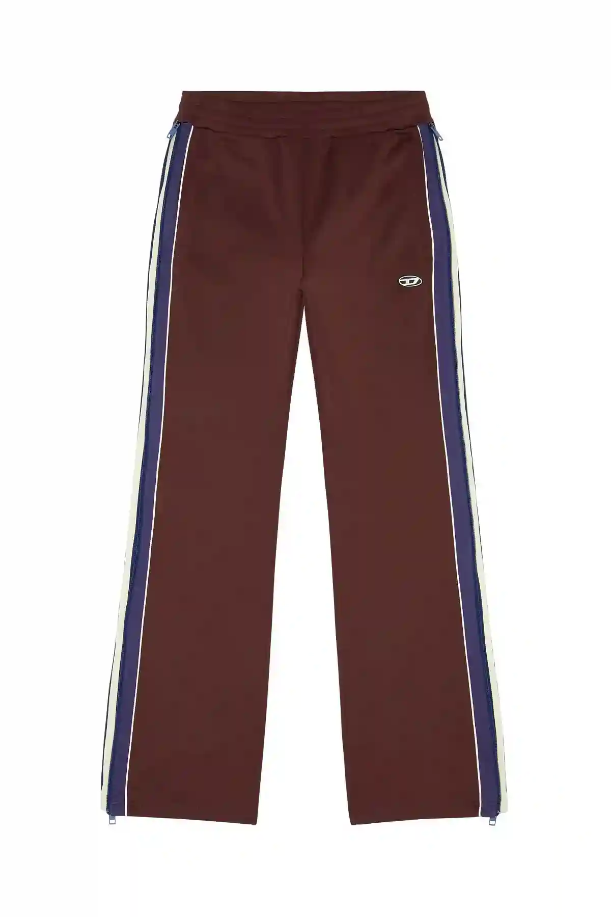 Brown Sweatpants with side zips