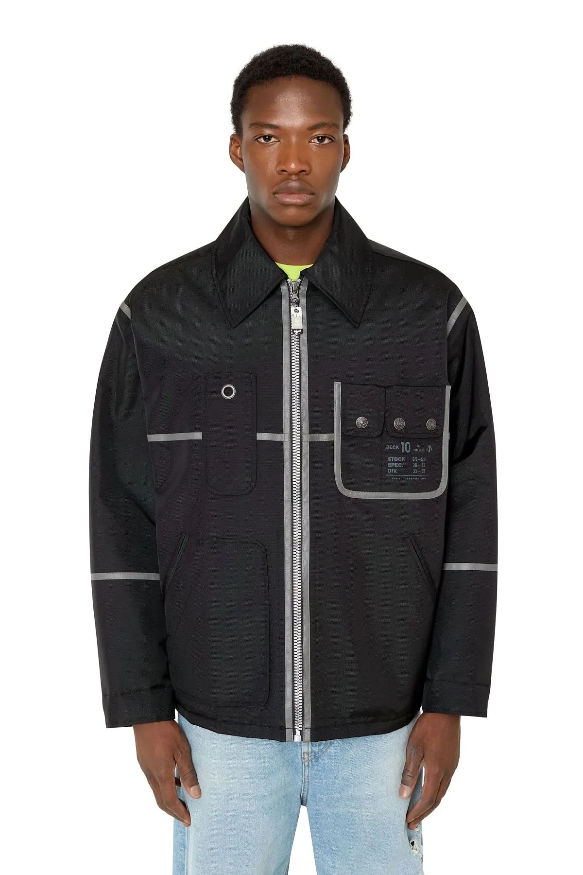 Black Jacket in water-repellent canvas
