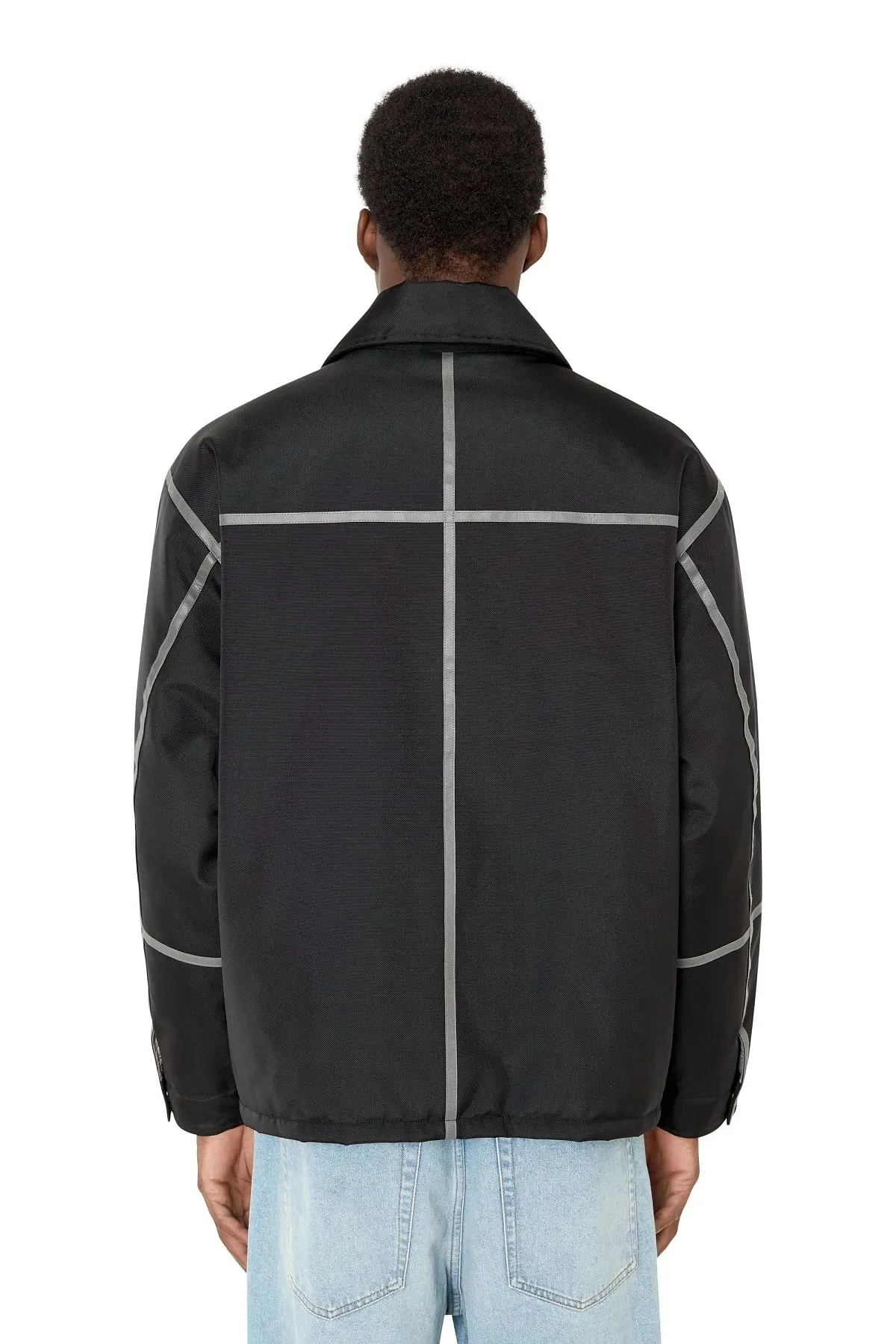 Black Jacket in water-repellent canvas