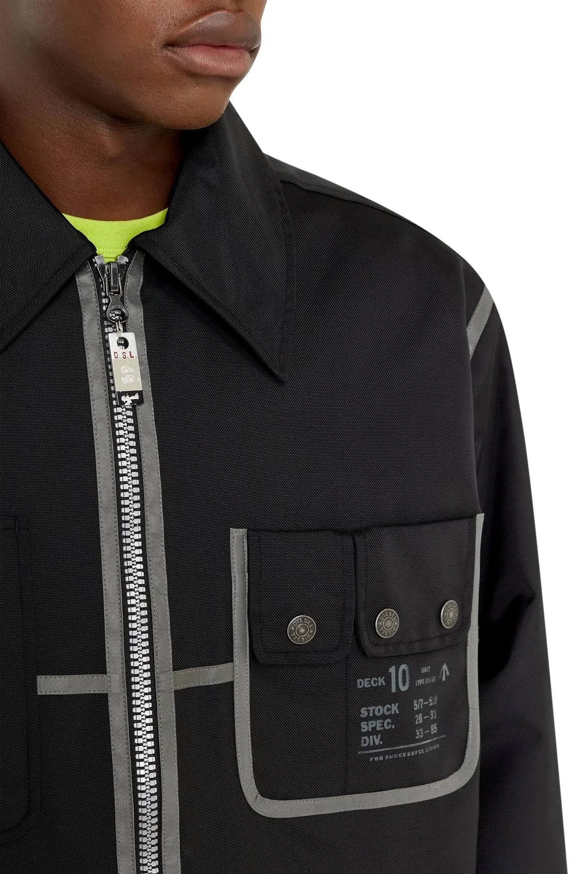 Black Jacket in water-repellent canvas