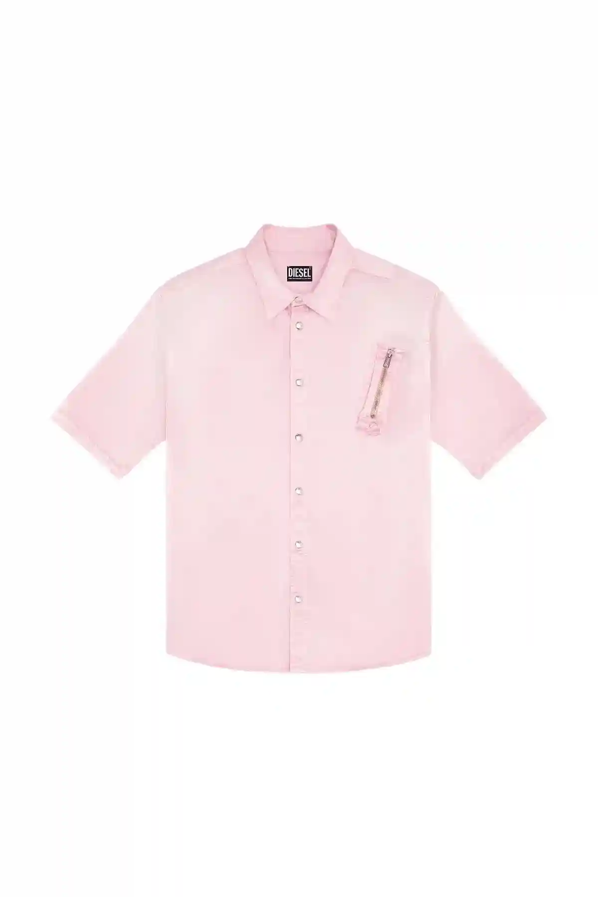 Pink Shirt in stretch satin