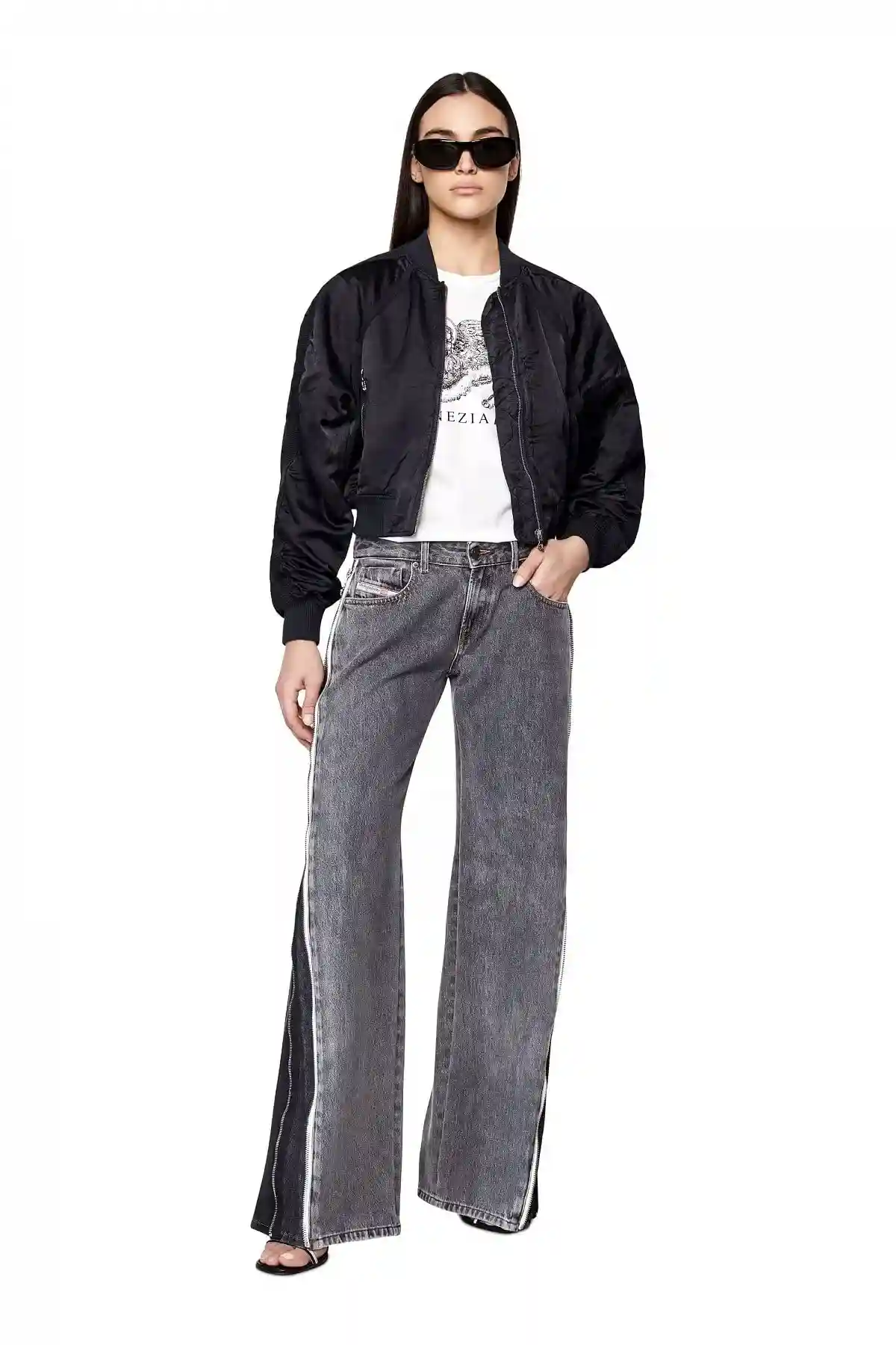Black Straight Jeans-2002