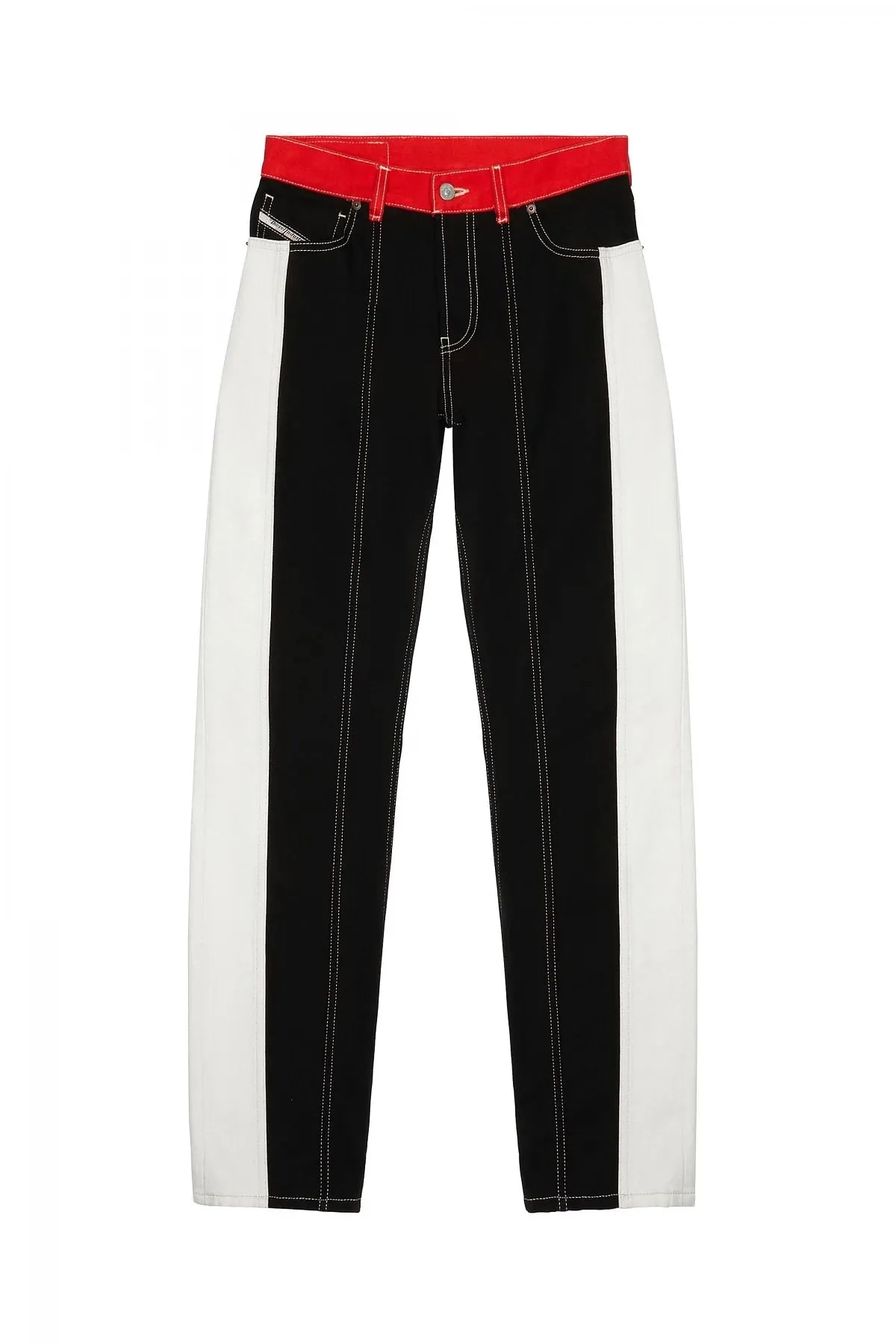 Black and White Straight Jeans-1995 D-SARK