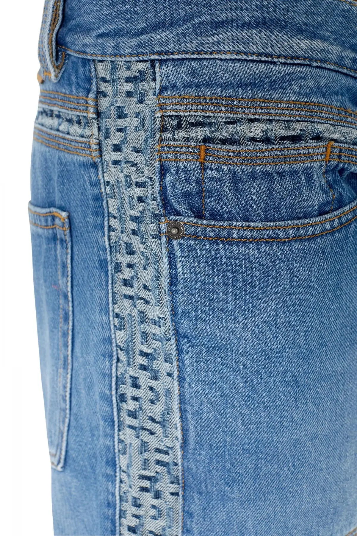 Blue Straight Jeans-D-Mand