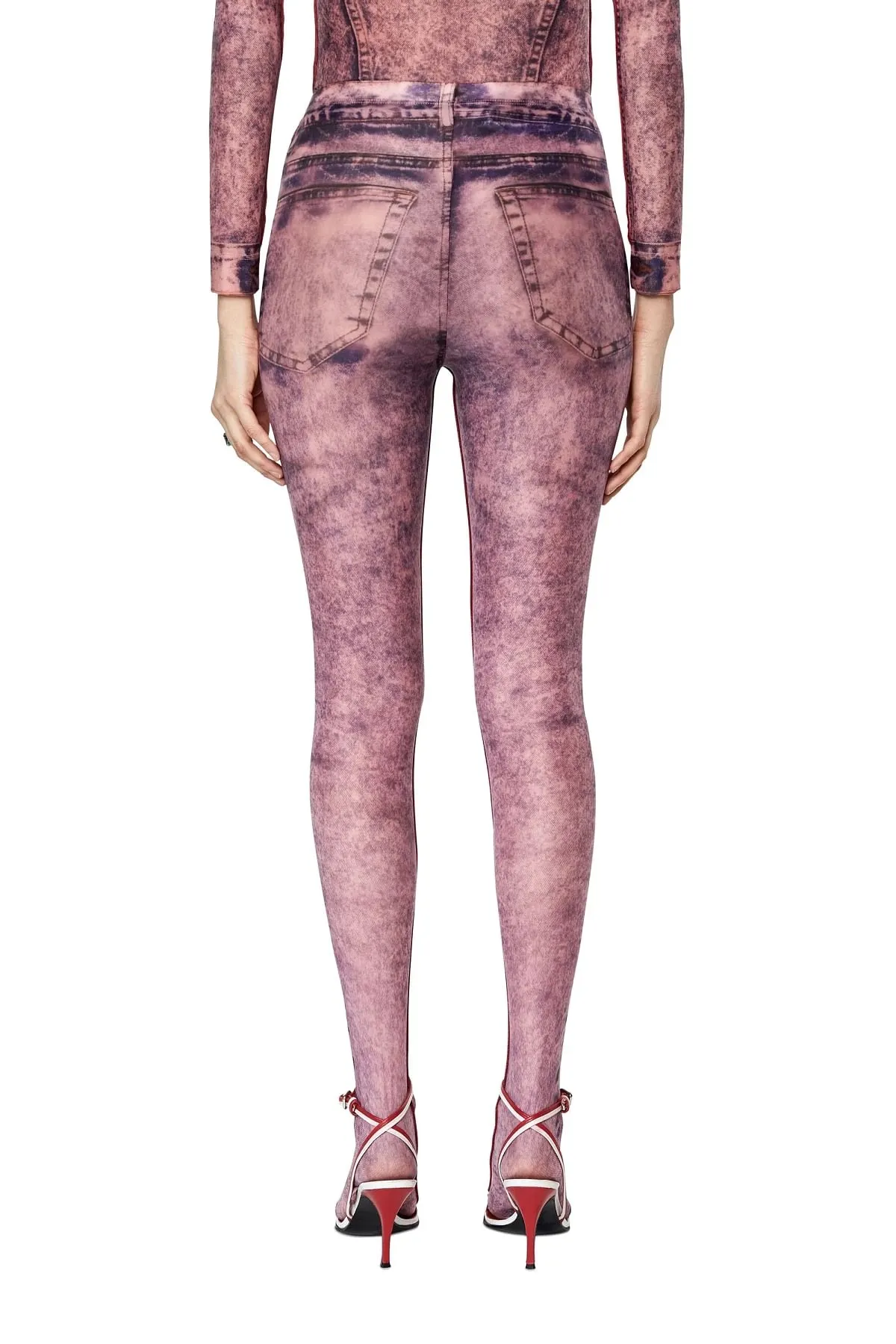 Violet Trompe loeil tights