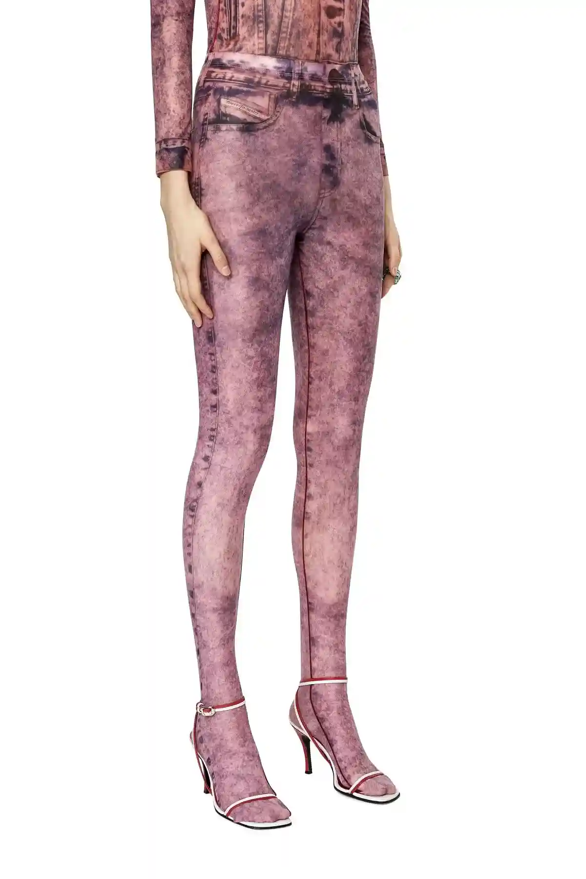 Violet Trompe loeil tights