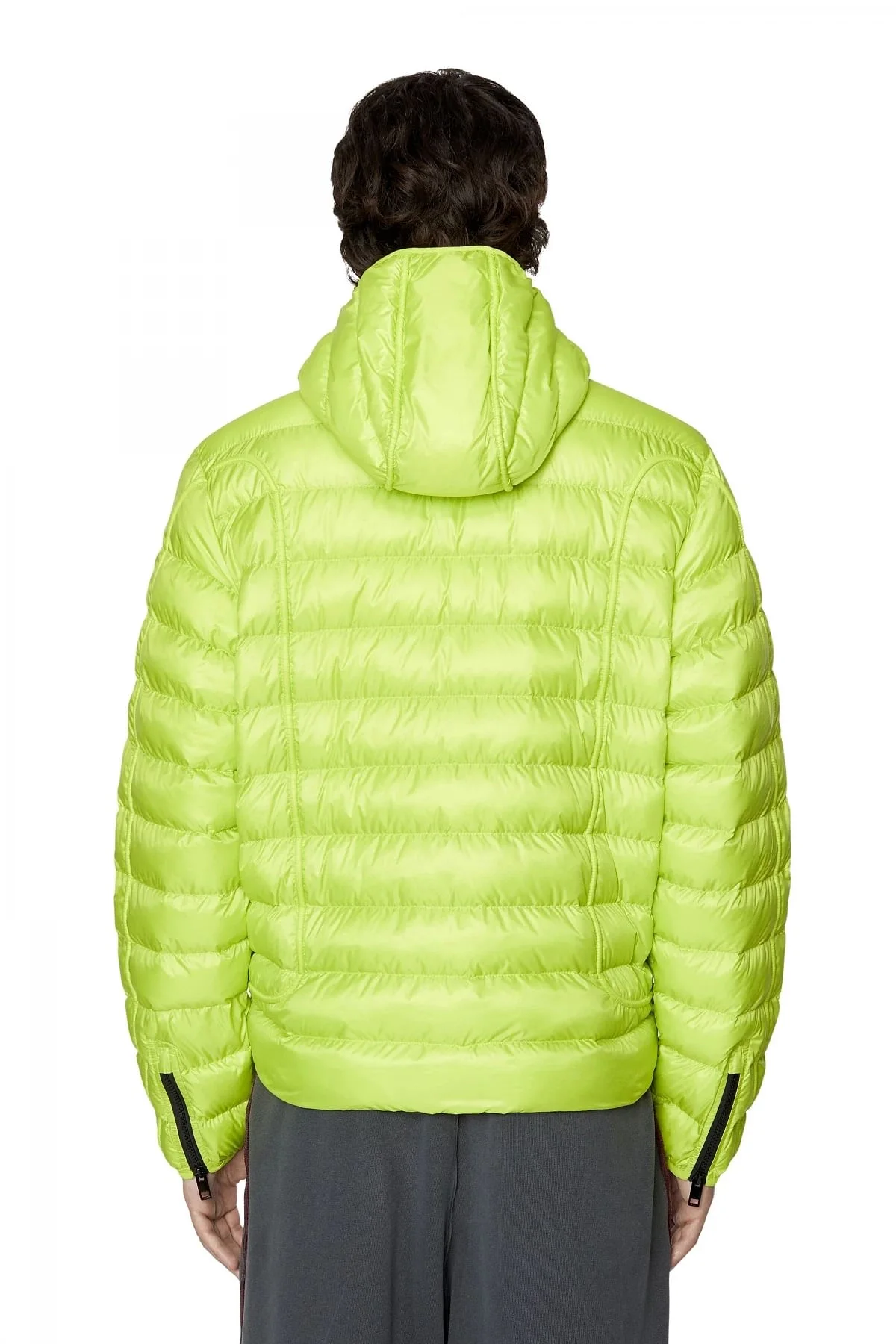 Green Hooded puffer jacket