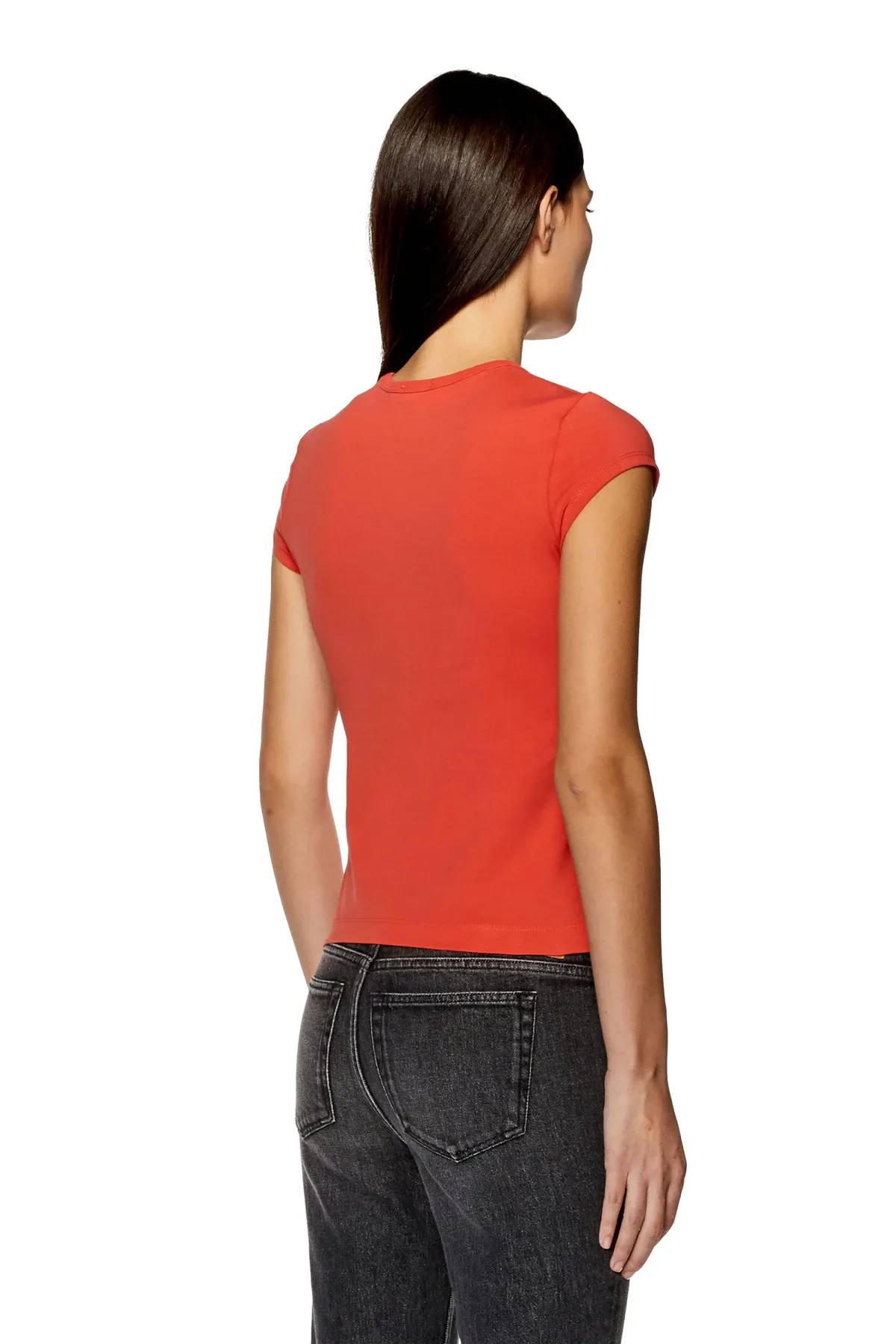 Red T-shirt with peekaboo logo