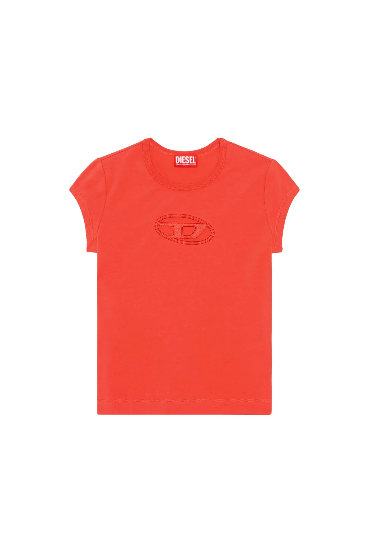 Red T-shirt with peekaboo logo