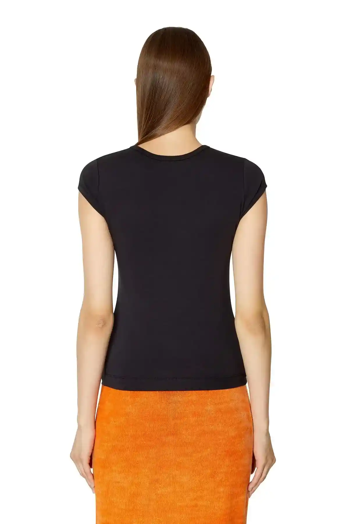 Black T-shirt with peekaboo logo
