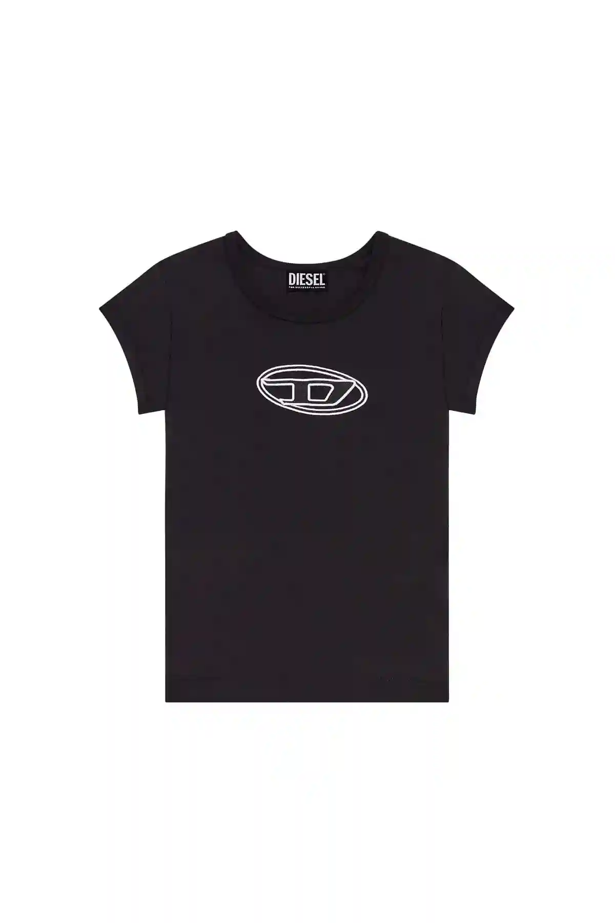 Black T-shirt with peekaboo logo