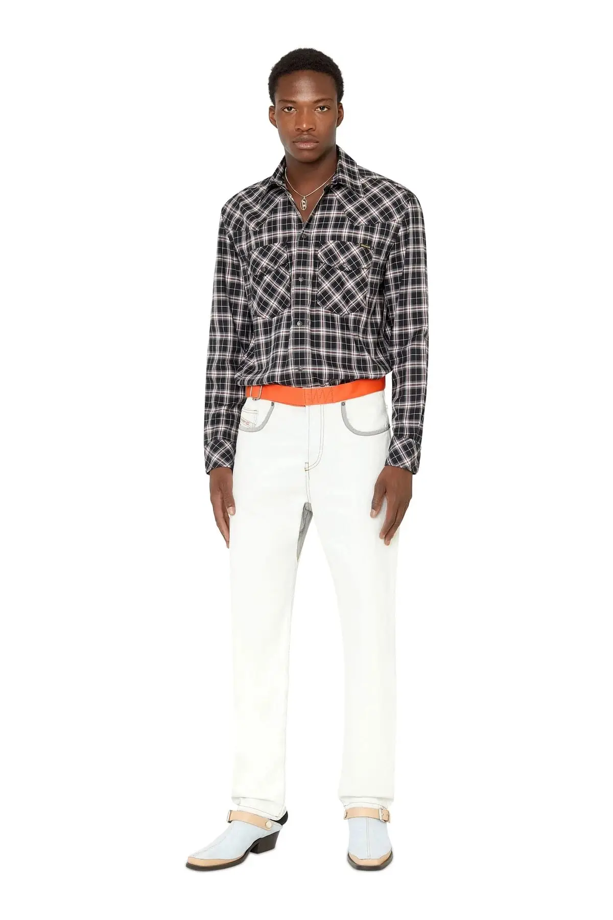 Black Western check shirt