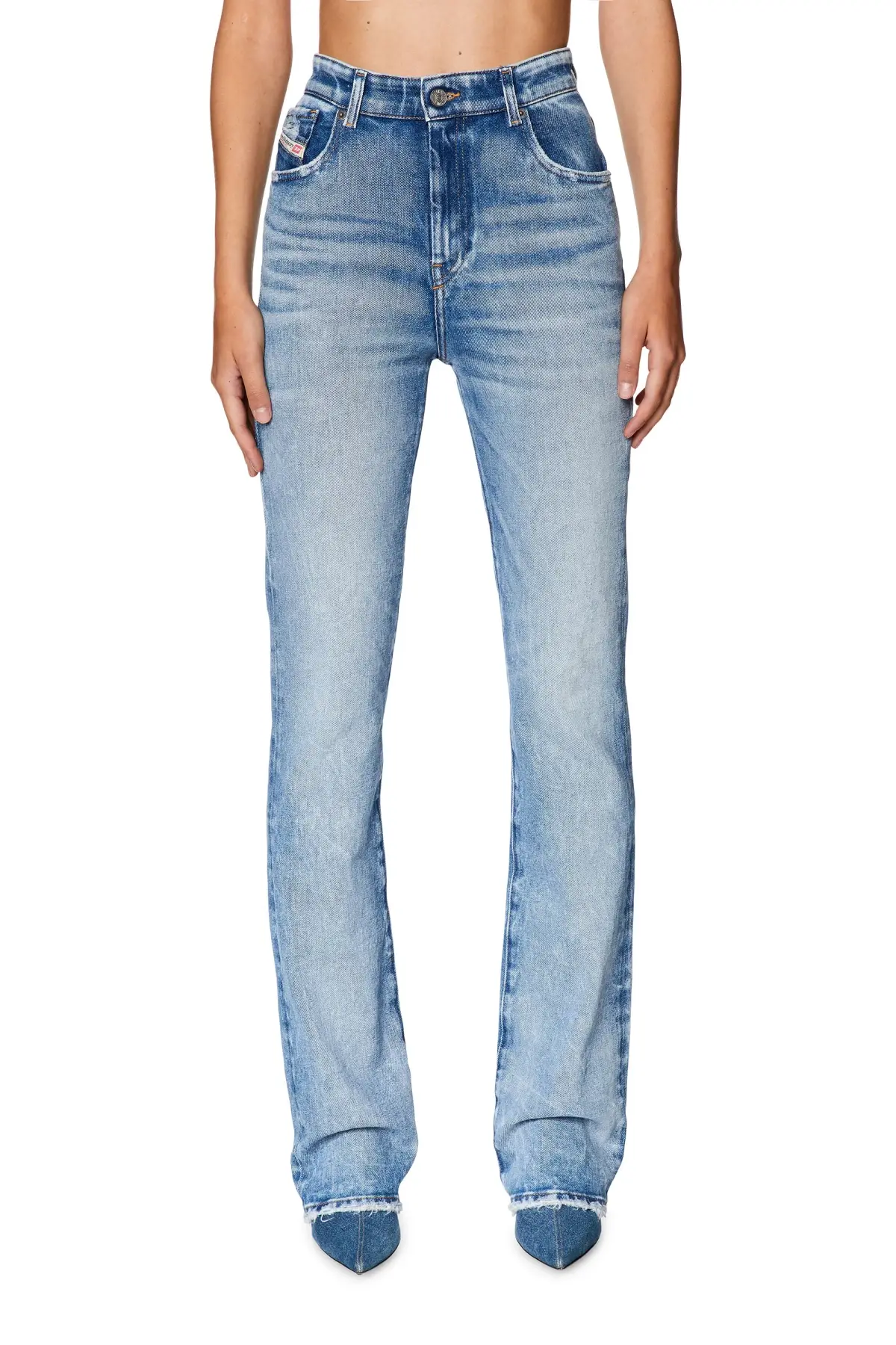 Blue Bootcut and Flare Jeans-2003 D-Escription