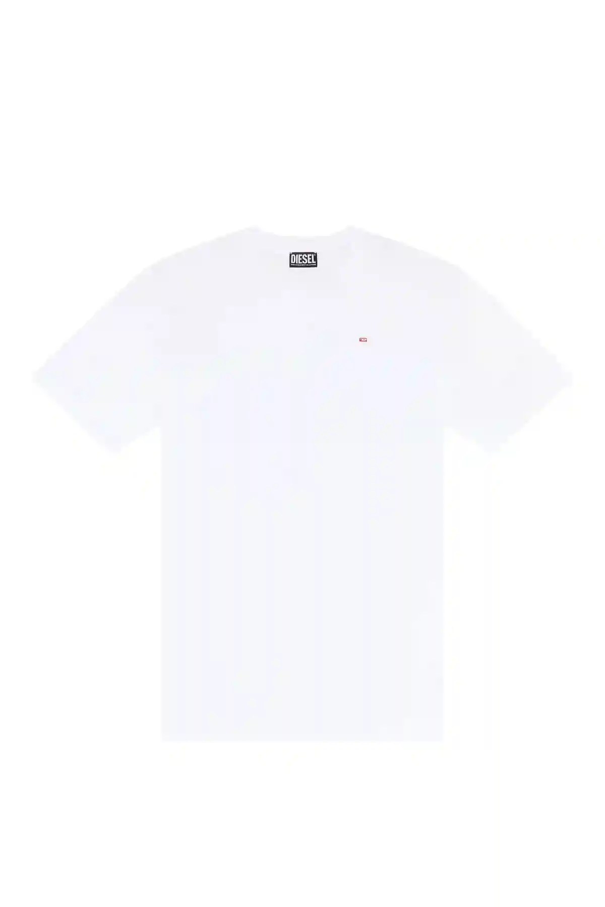 White T-shirt with micro-embroidered logo