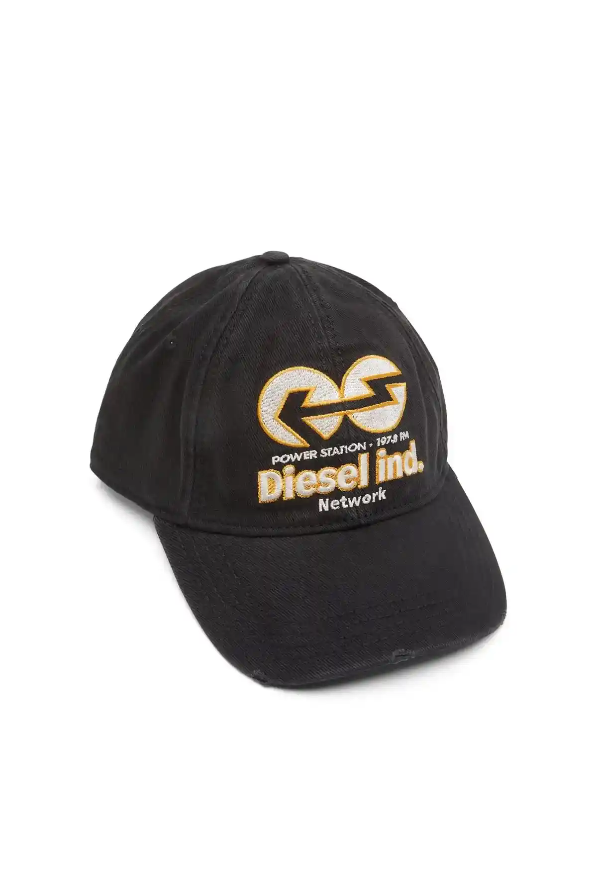 Black Baseball cap in bull denim
