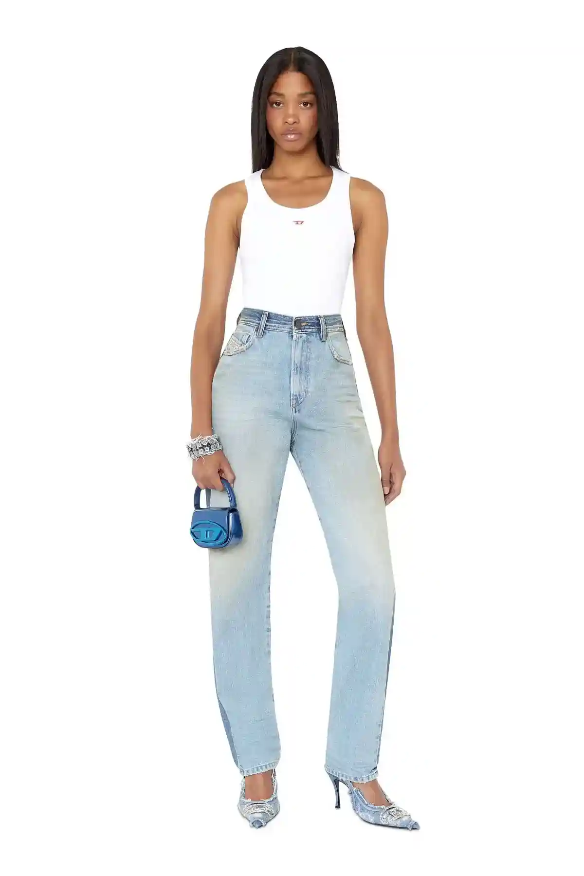 Blue Straight Jeans-1956 D-Tulip