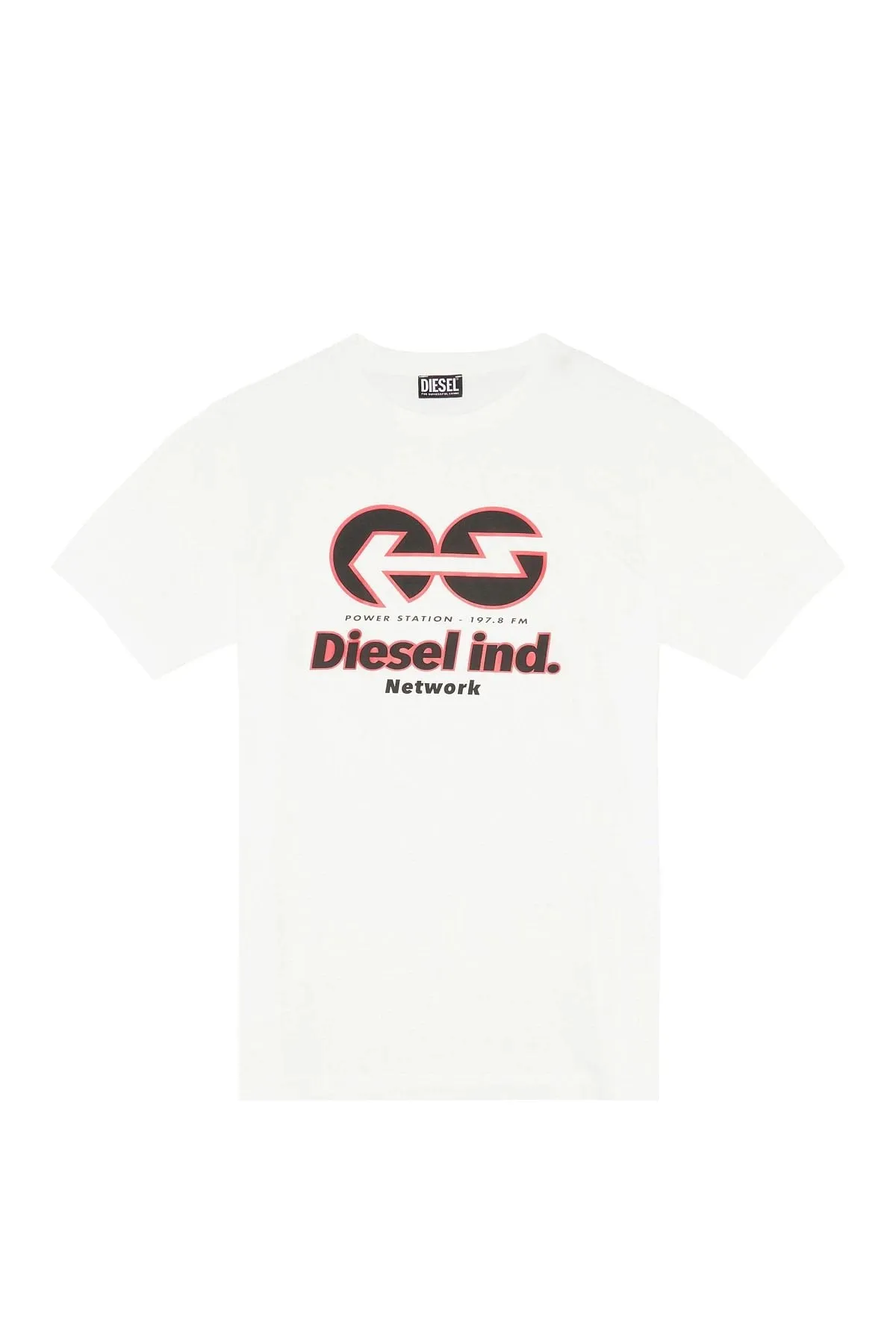 White T-shirt with Diesel Network print