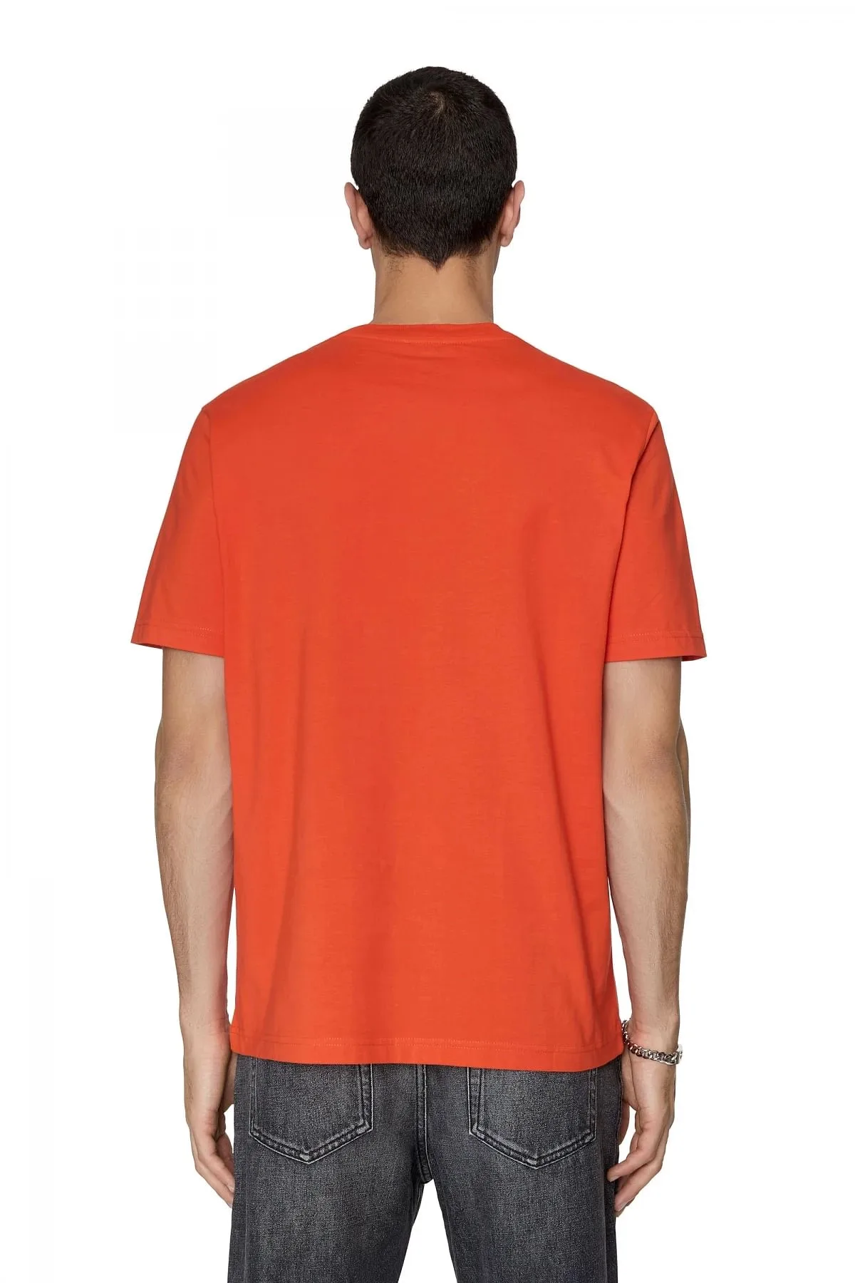 Orange T-shirt with Diesel Network print