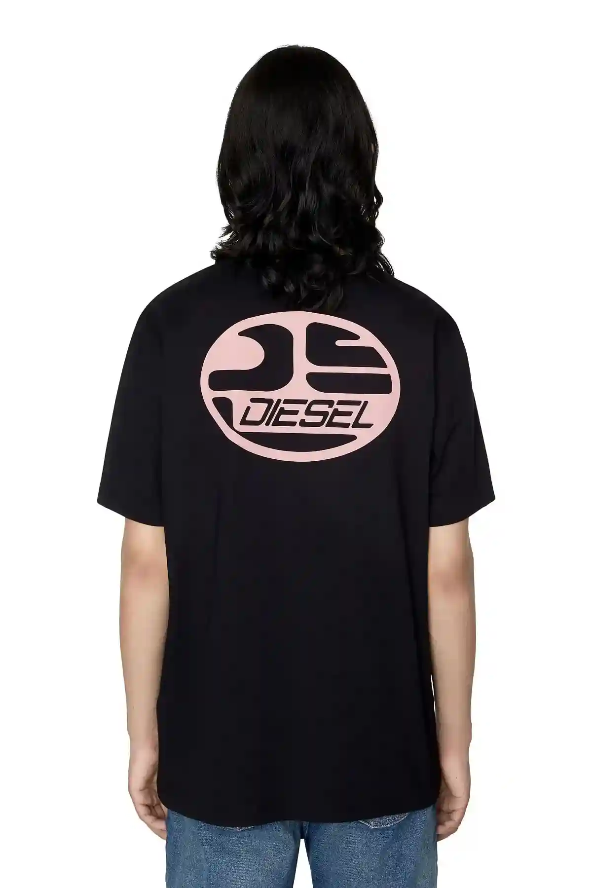 Black T-shirt with oval logos