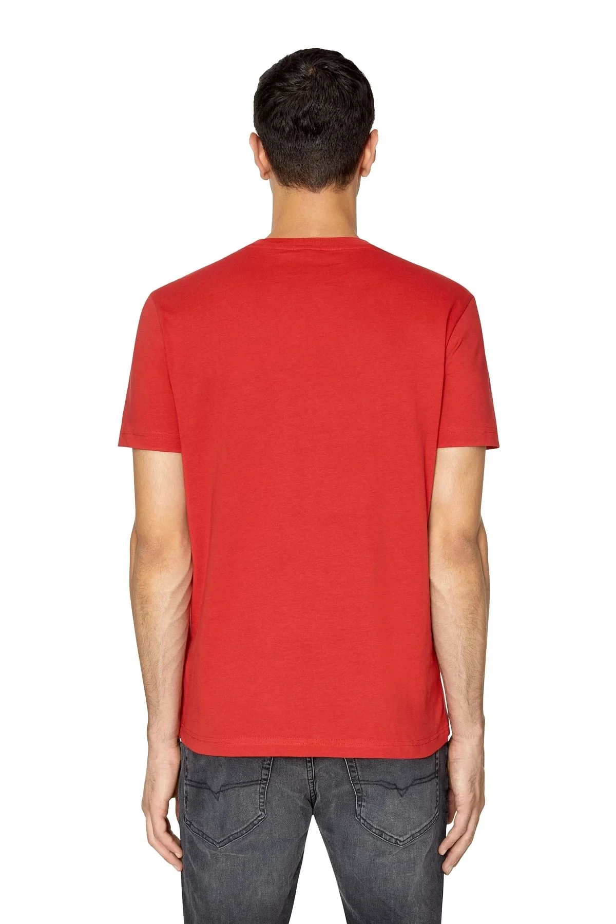 Red T-shirt with triple-tone logo