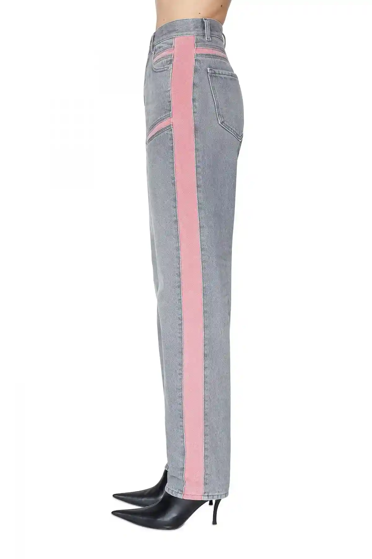 Grey Straight Jeans-D-Pilut